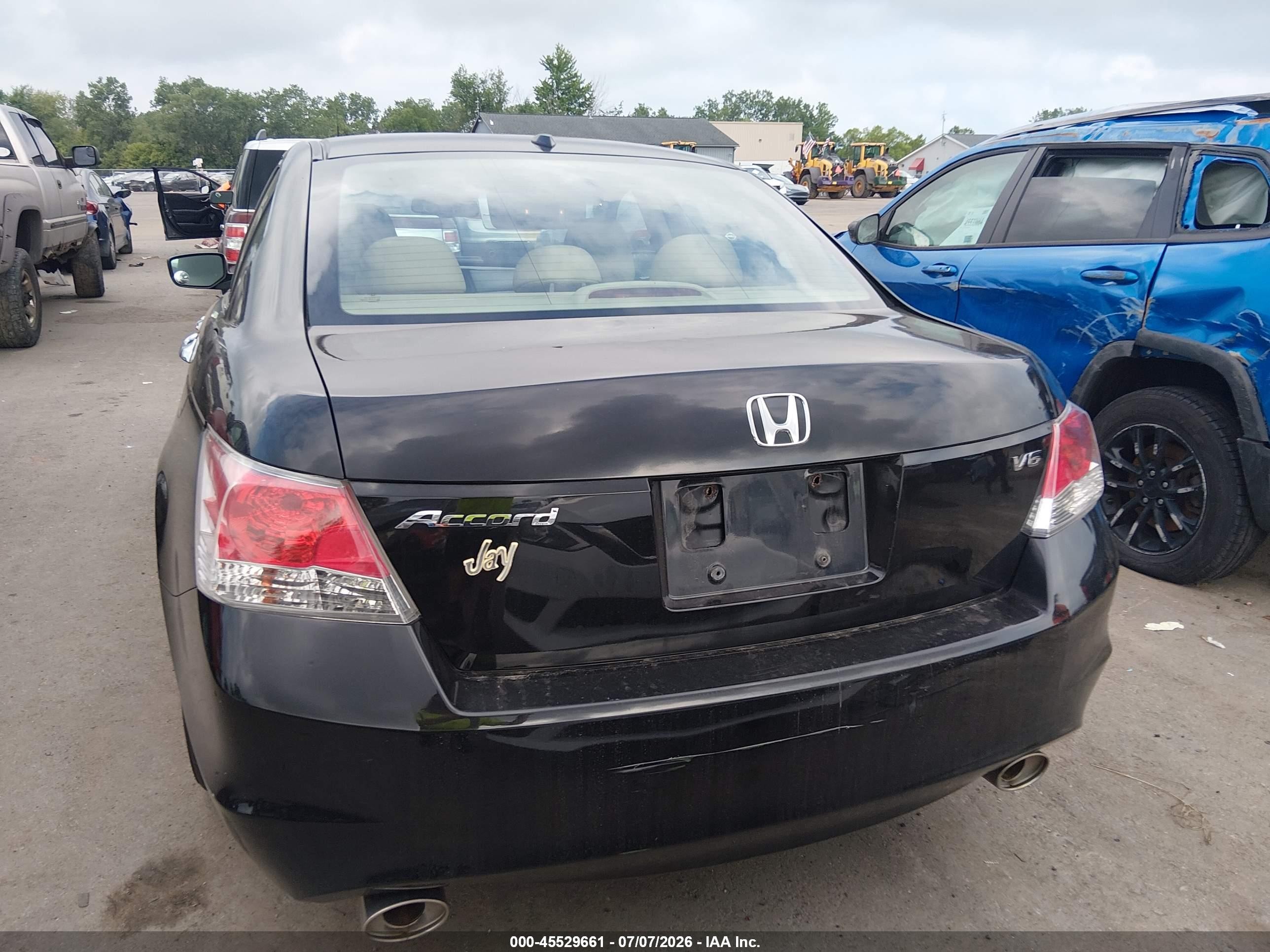 2010 Honda Accord 3.5 Ex-l Черный vin: 1HGCP3F88AA031520