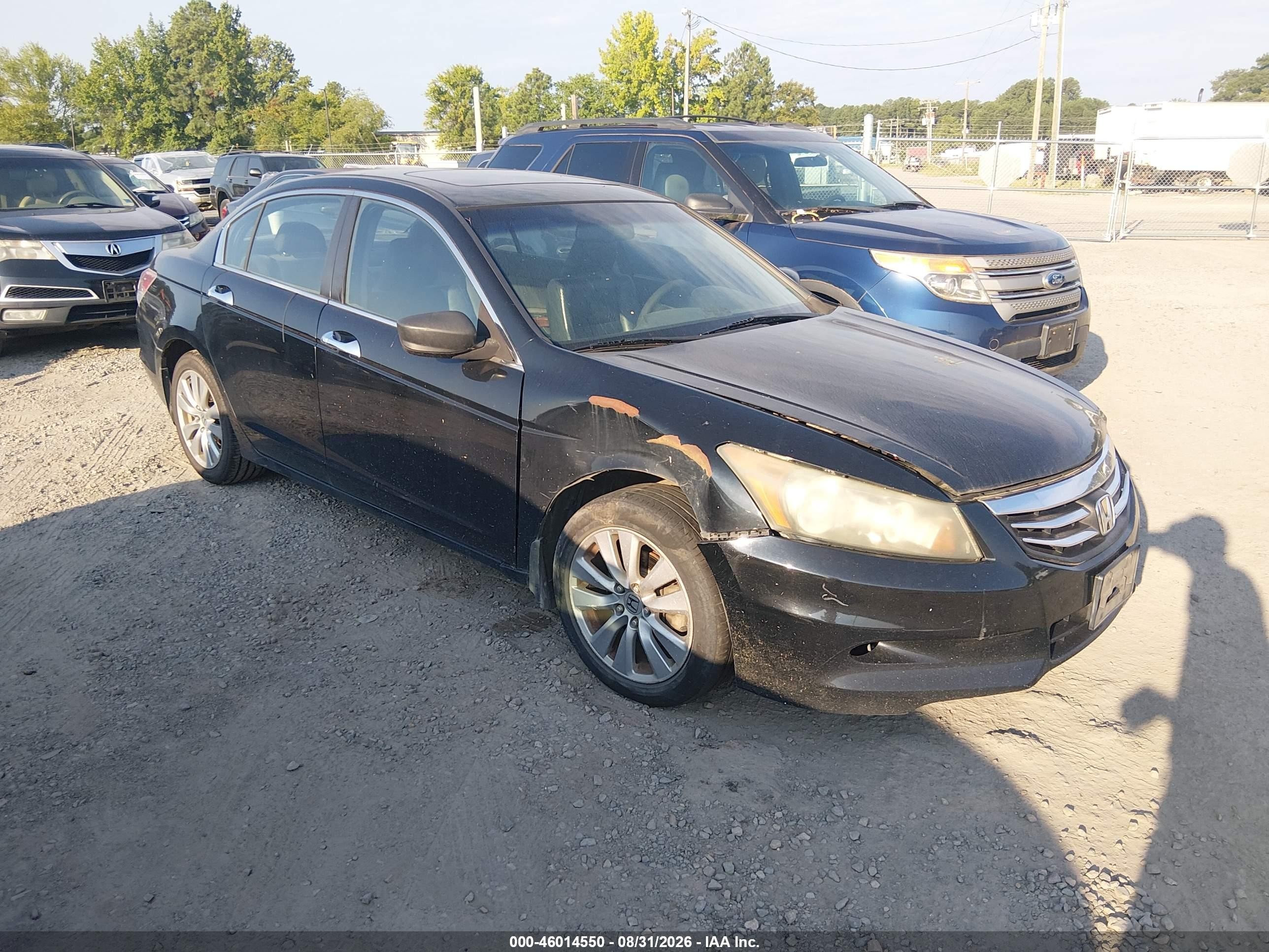 2011 Honda Accord 3.5 Ex-l Black vin: 1HGCP3F88BA001399