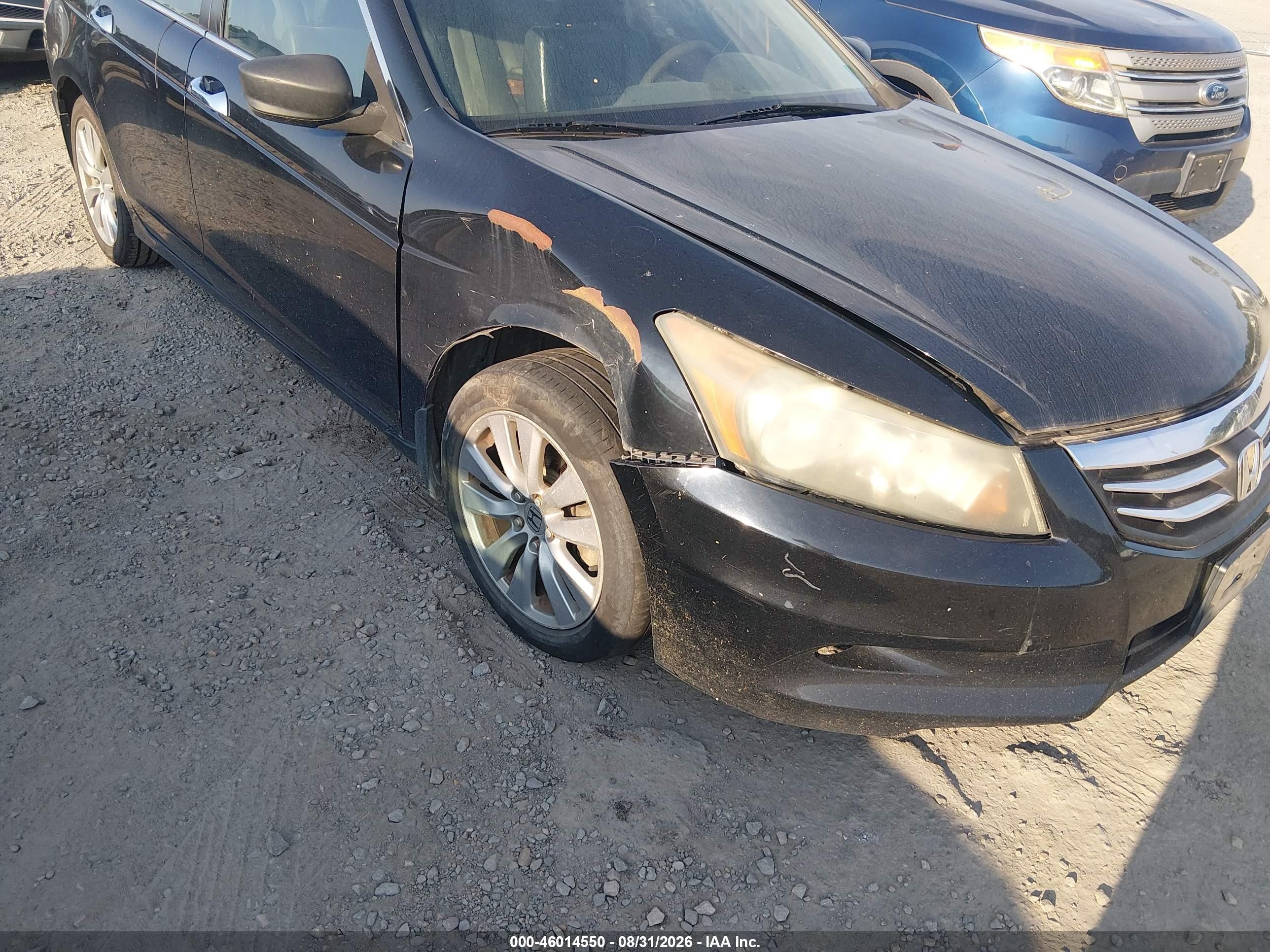2011 Honda Accord 3.5 Ex-l Black vin: 1HGCP3F88BA001399