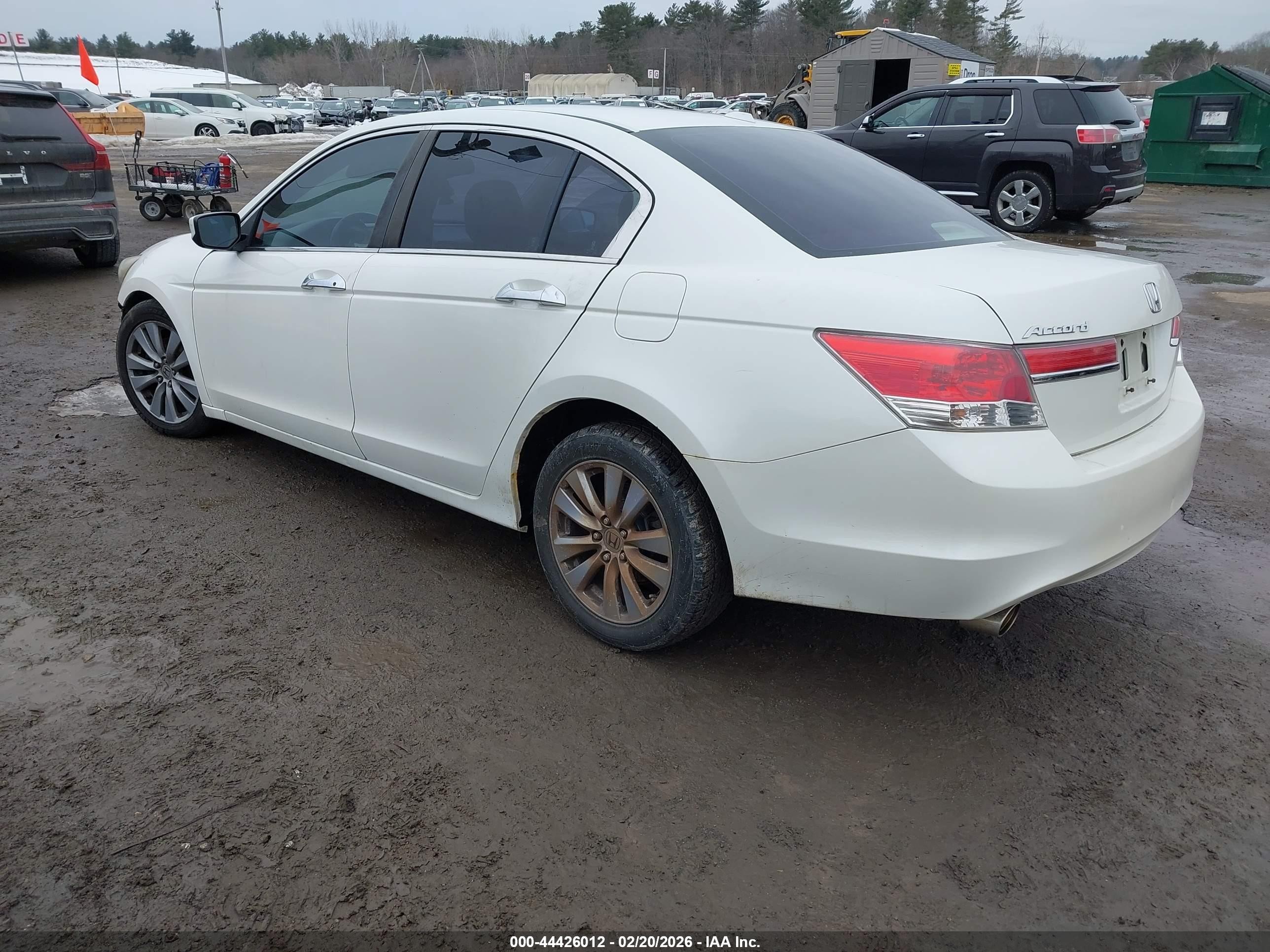2011 Honda Accord 3.5 Ex-l White vin: 1HGCP3F88BA003525