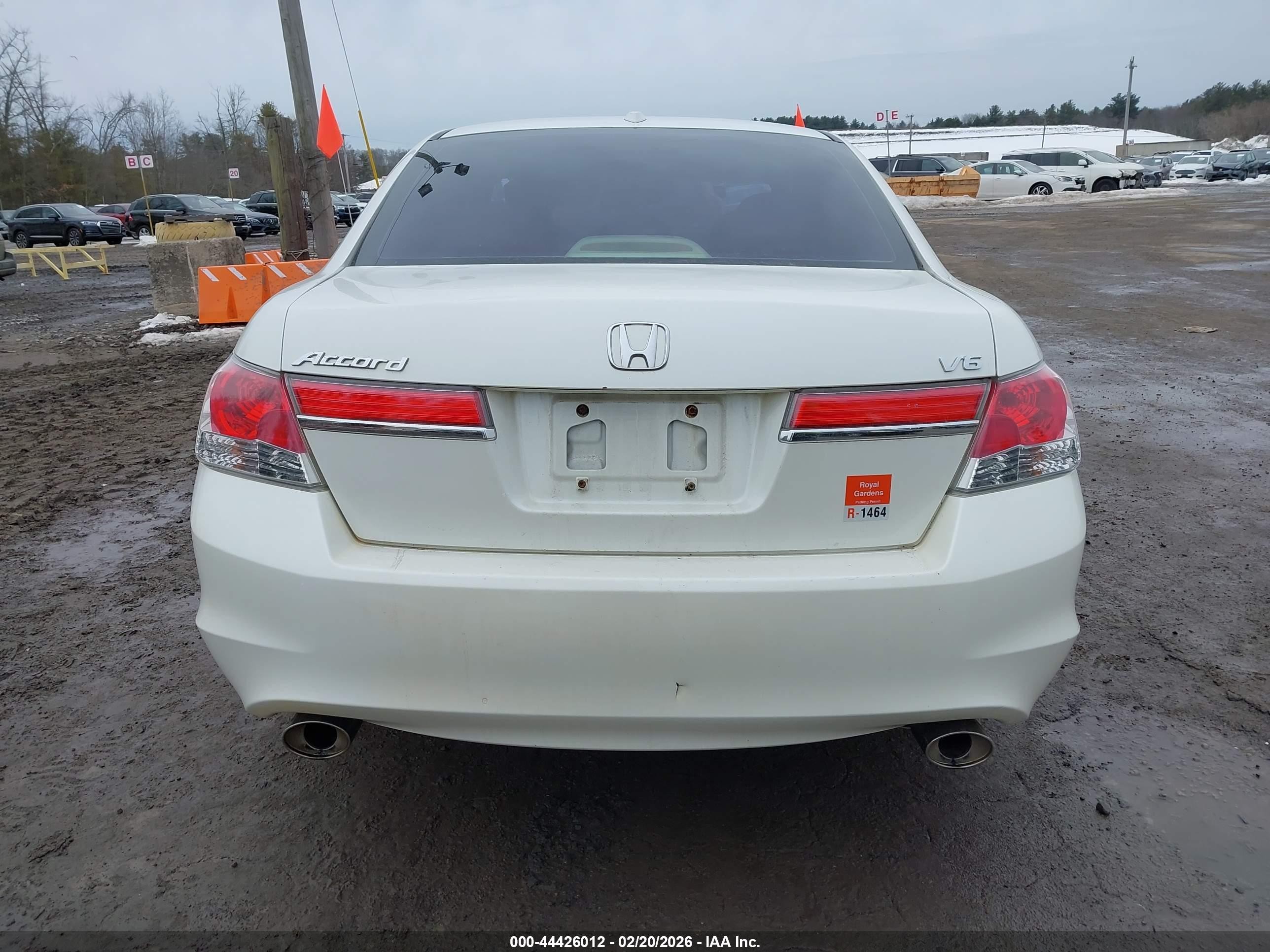 2011 Honda Accord 3.5 Ex-l White vin: 1HGCP3F88BA003525