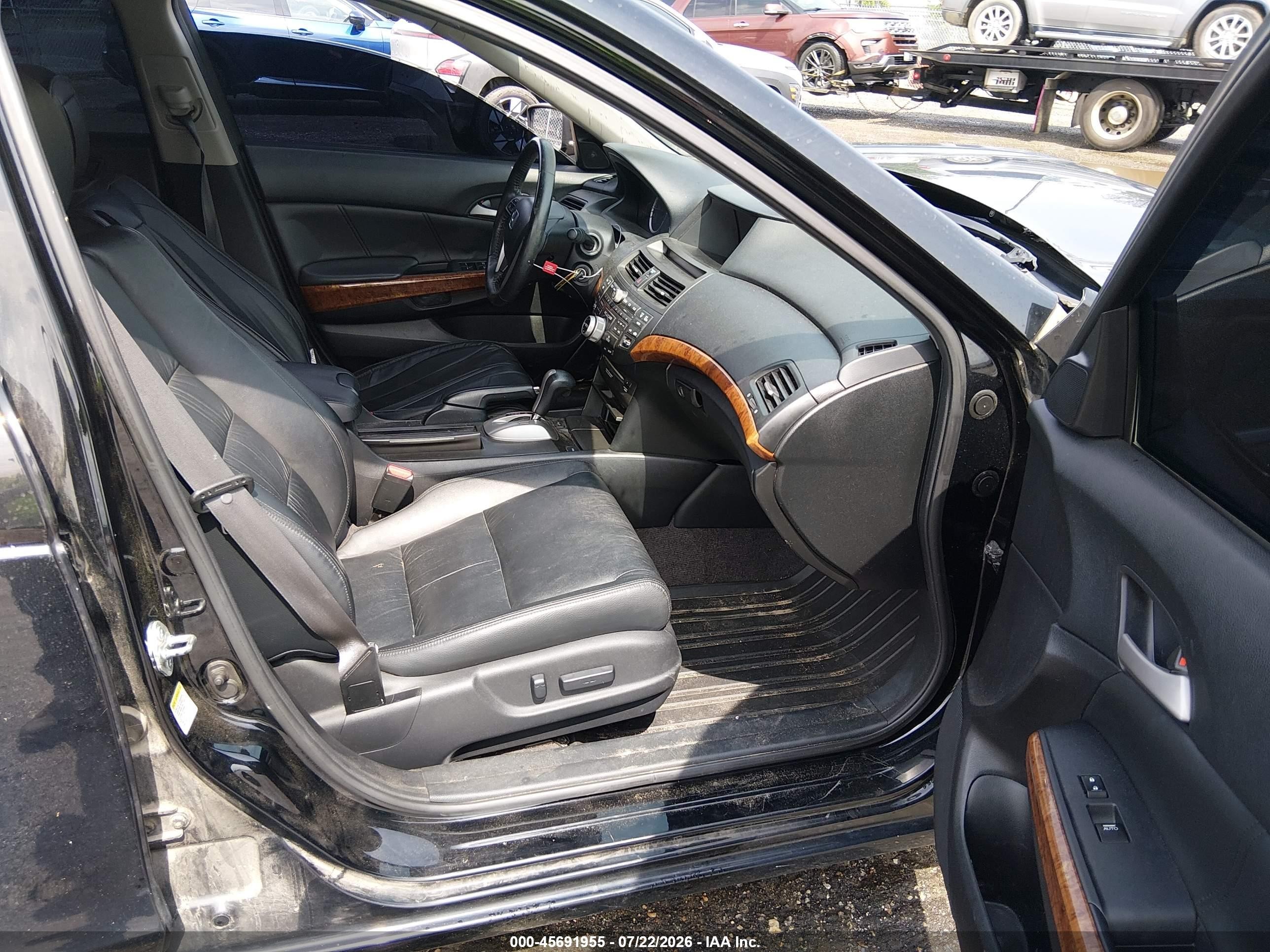 2011 Honda Accord 3.5 Ex-l Black vin: 1HGCP3F88BA006716