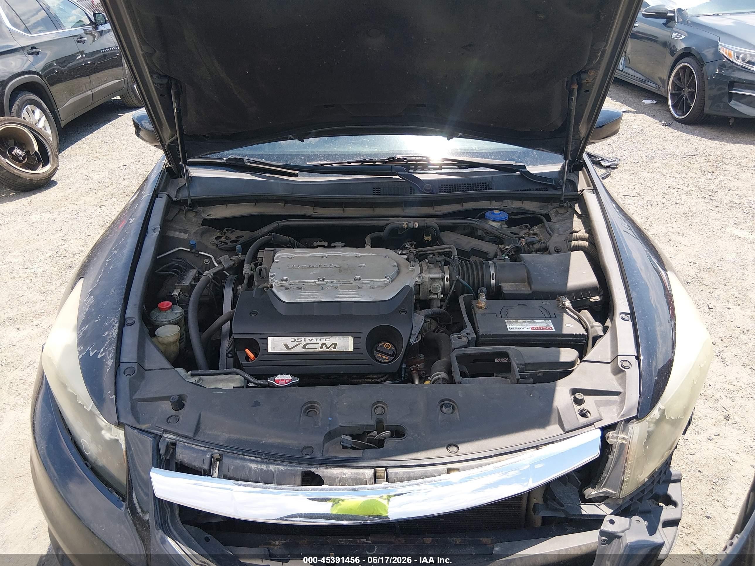 2011 Honda Accord 3.5 Ex-l Black vin: 1HGCP3F88BA020065