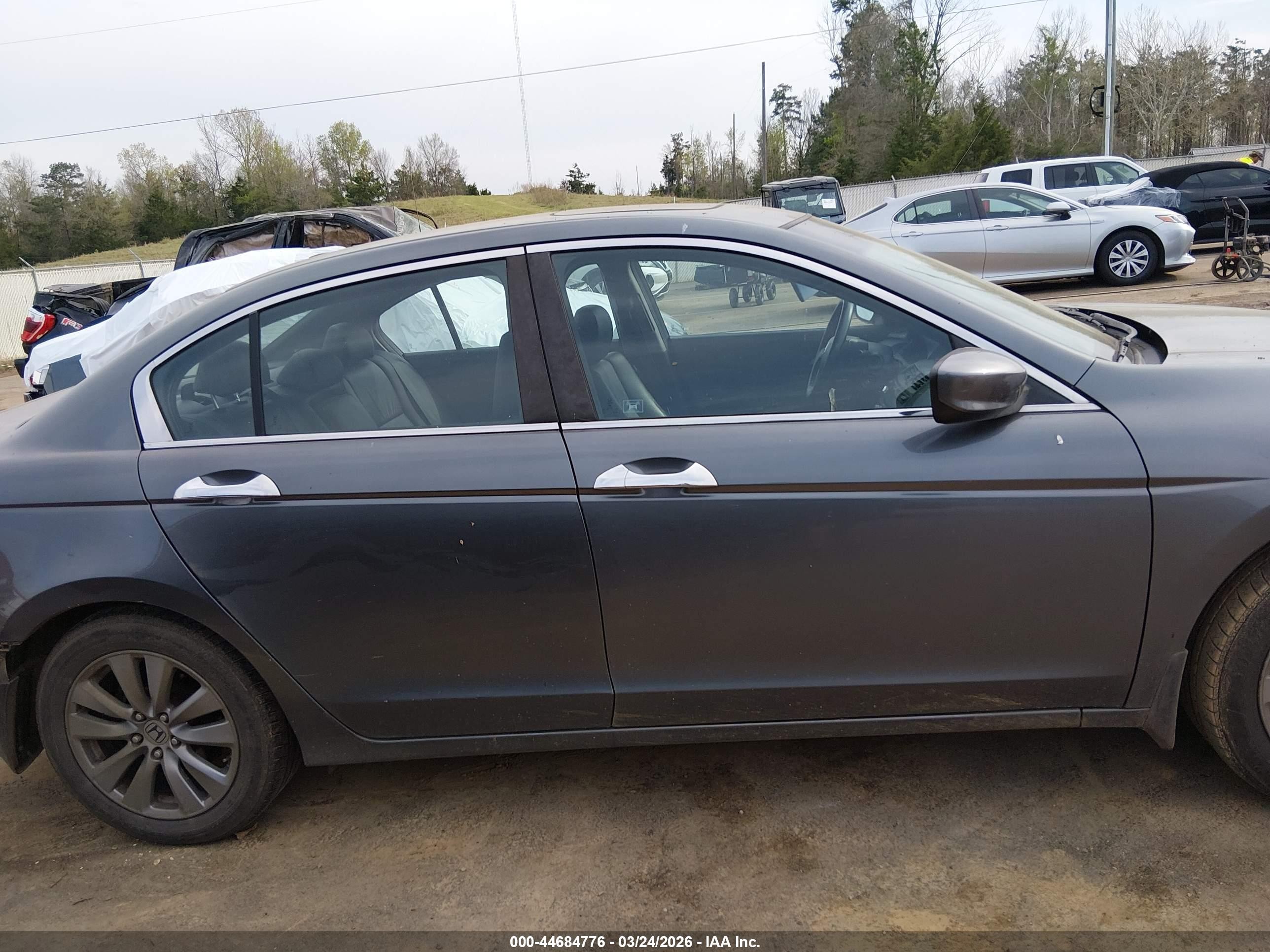 2011 Honda Accord 3.5 Ex-l Gray vin: 1HGCP3F88BA020549