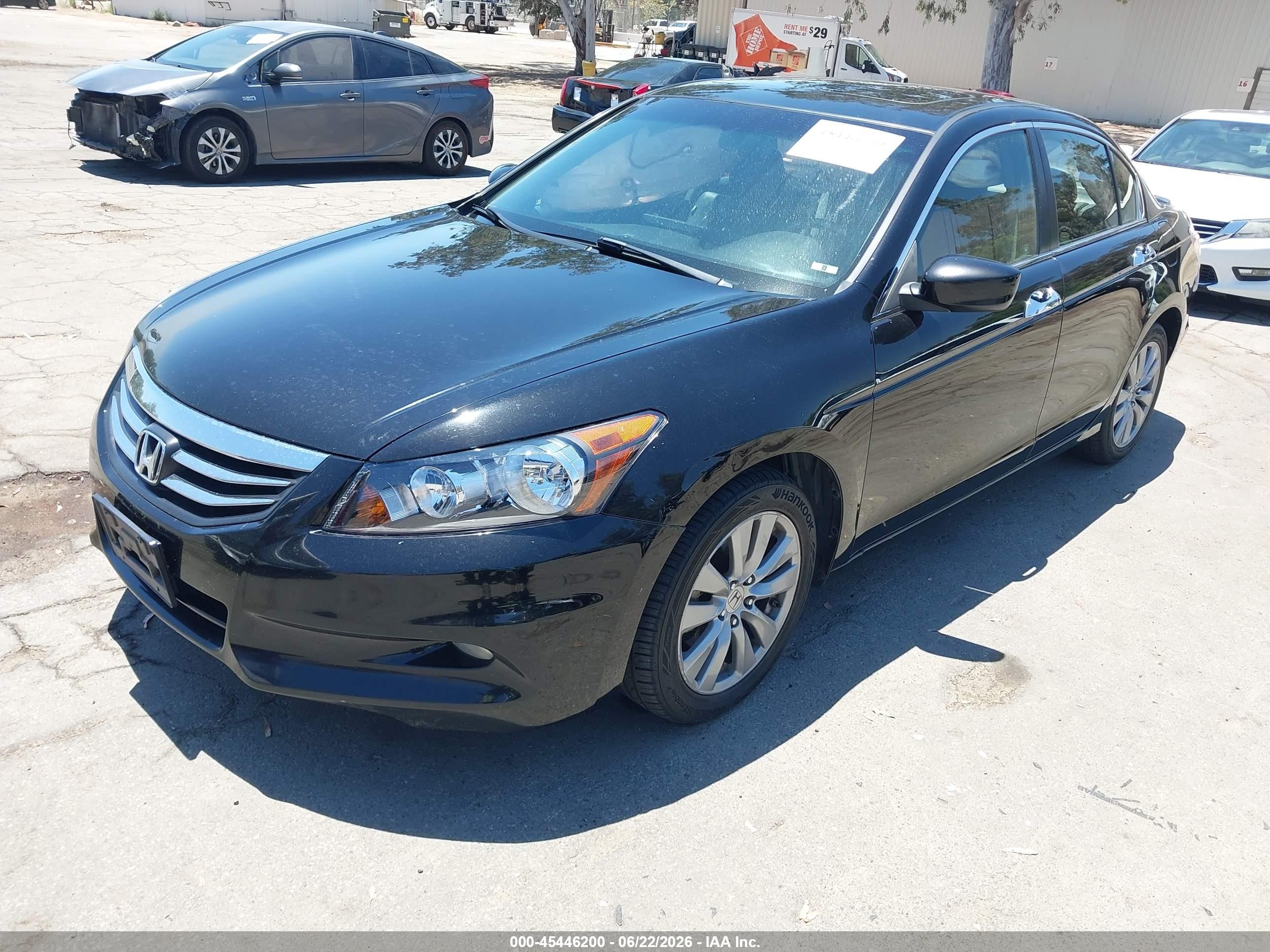 2011 Honda Accord 3.5 Ex-l Black vin: 1HGCP3F88BA026898