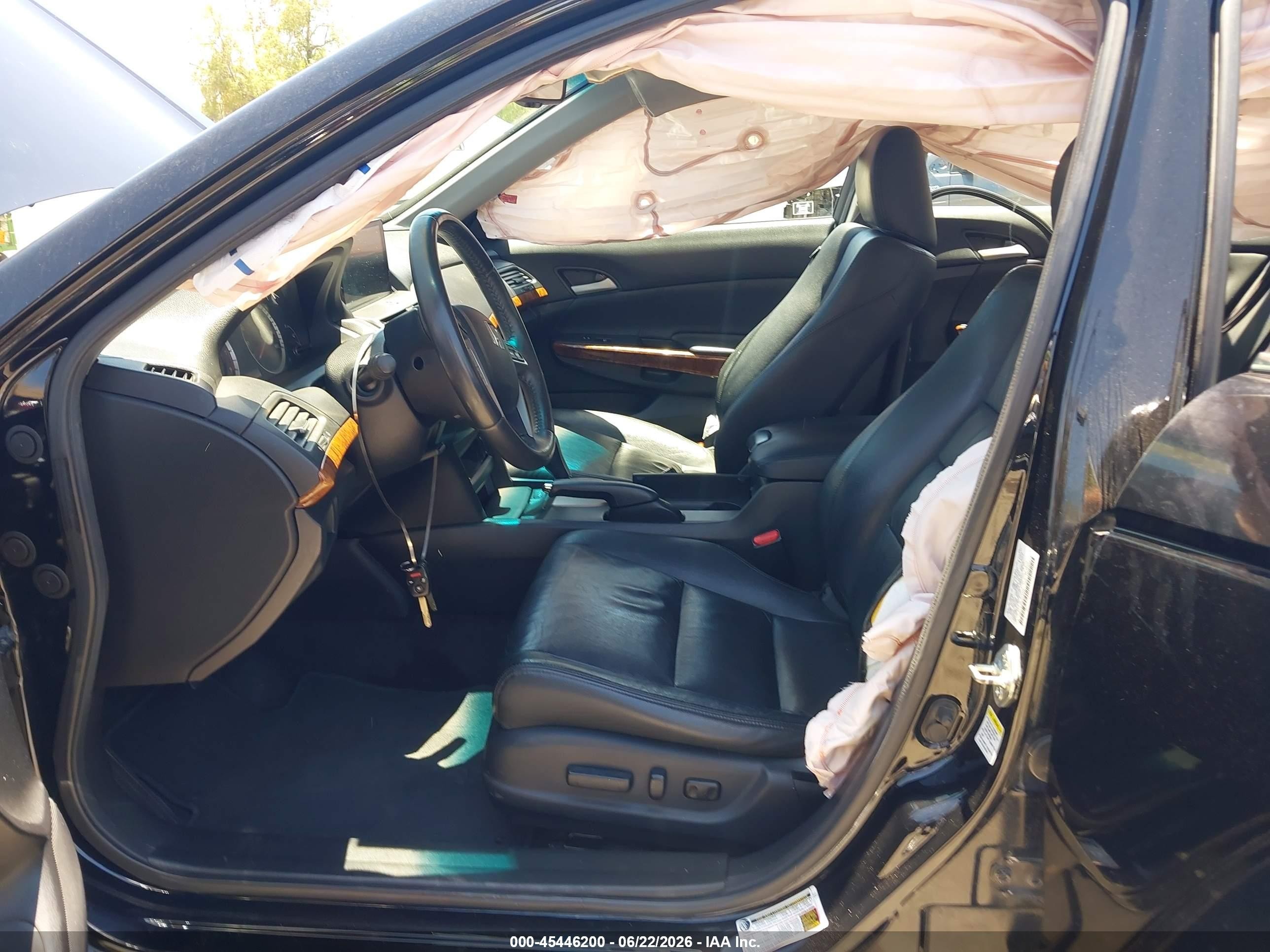 2011 Honda Accord 3.5 Ex-l Black vin: 1HGCP3F88BA026898