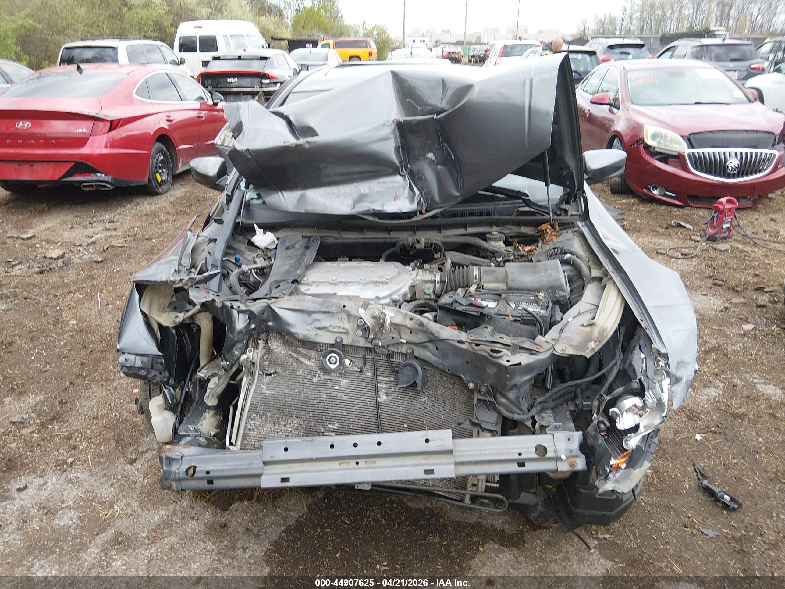 2011 Honda Accord 3.5 Ex-l Gray vin: 1HGCP3F88BA029669