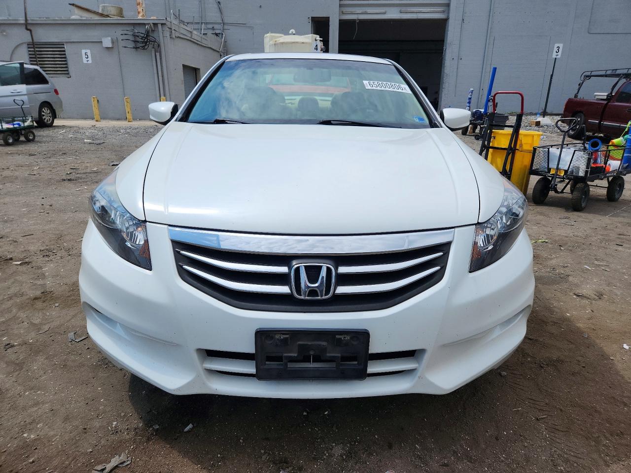 2012 Honda Accord Exl White vin: 1HGCP3F88CA007205