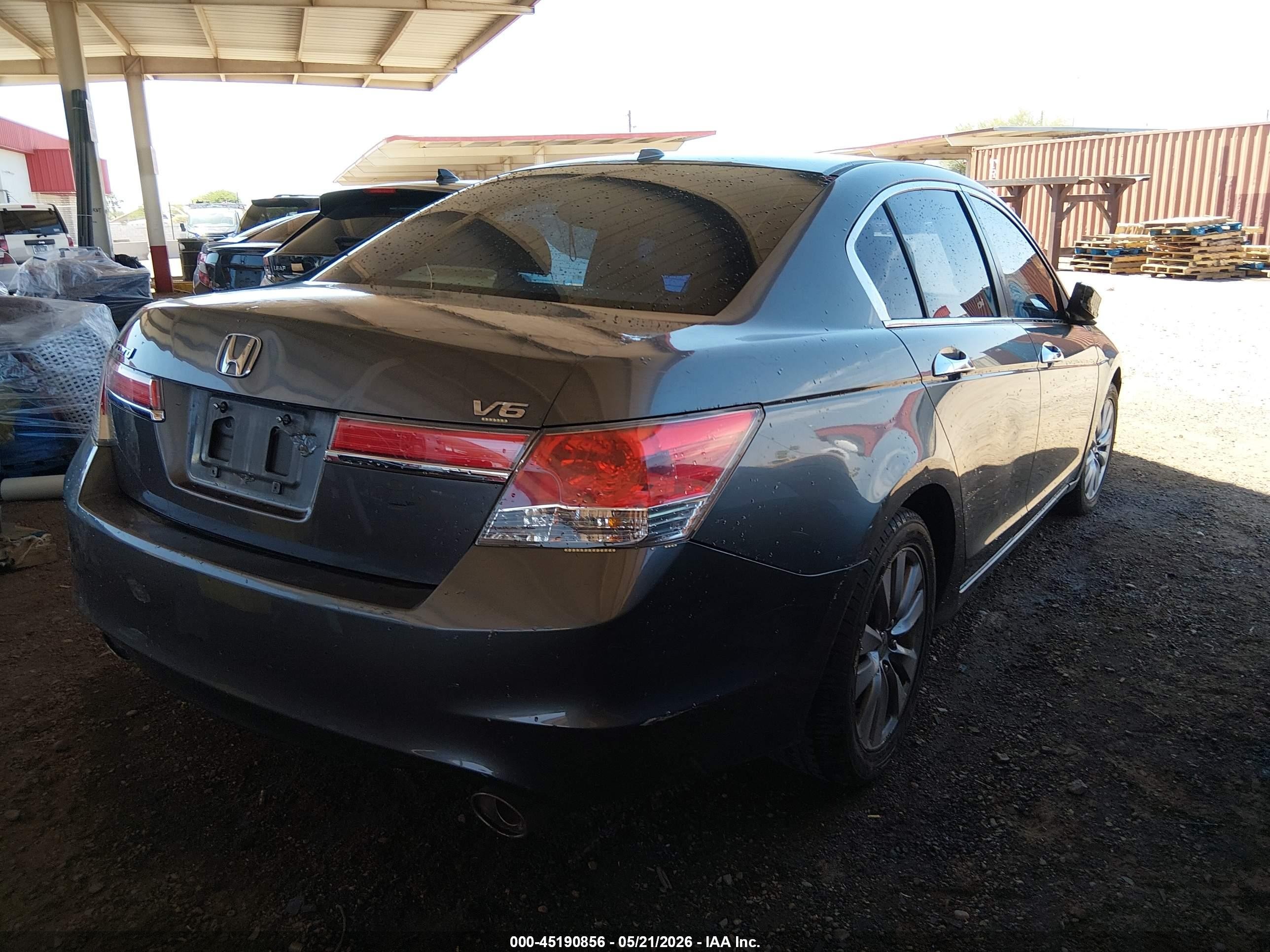 2012 Honda Accord 3.5 Ex-l Серый vin: 1HGCP3F88CA008306