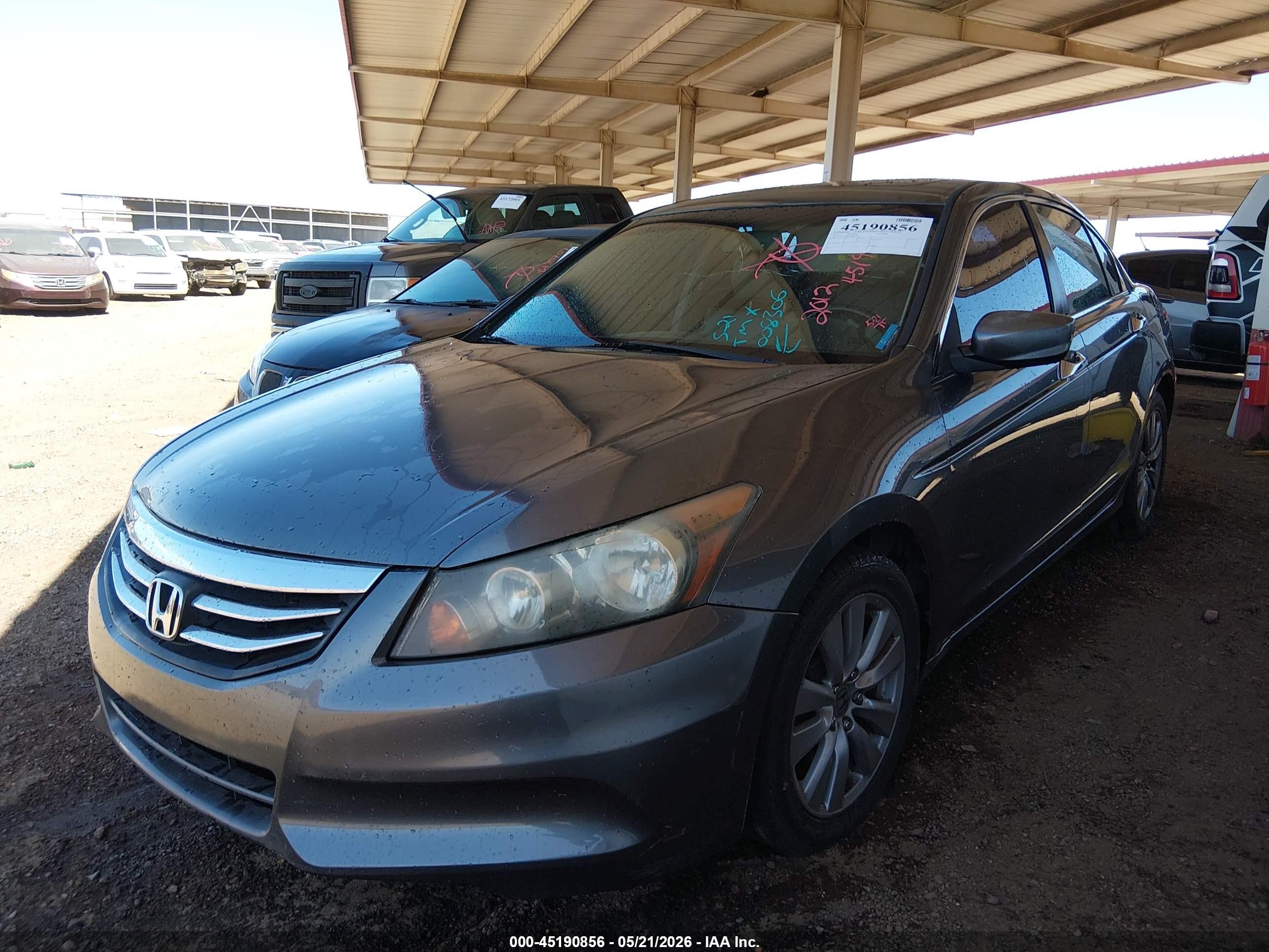 2012 Honda Accord 3.5 Ex-l Серый vin: 1HGCP3F88CA008306