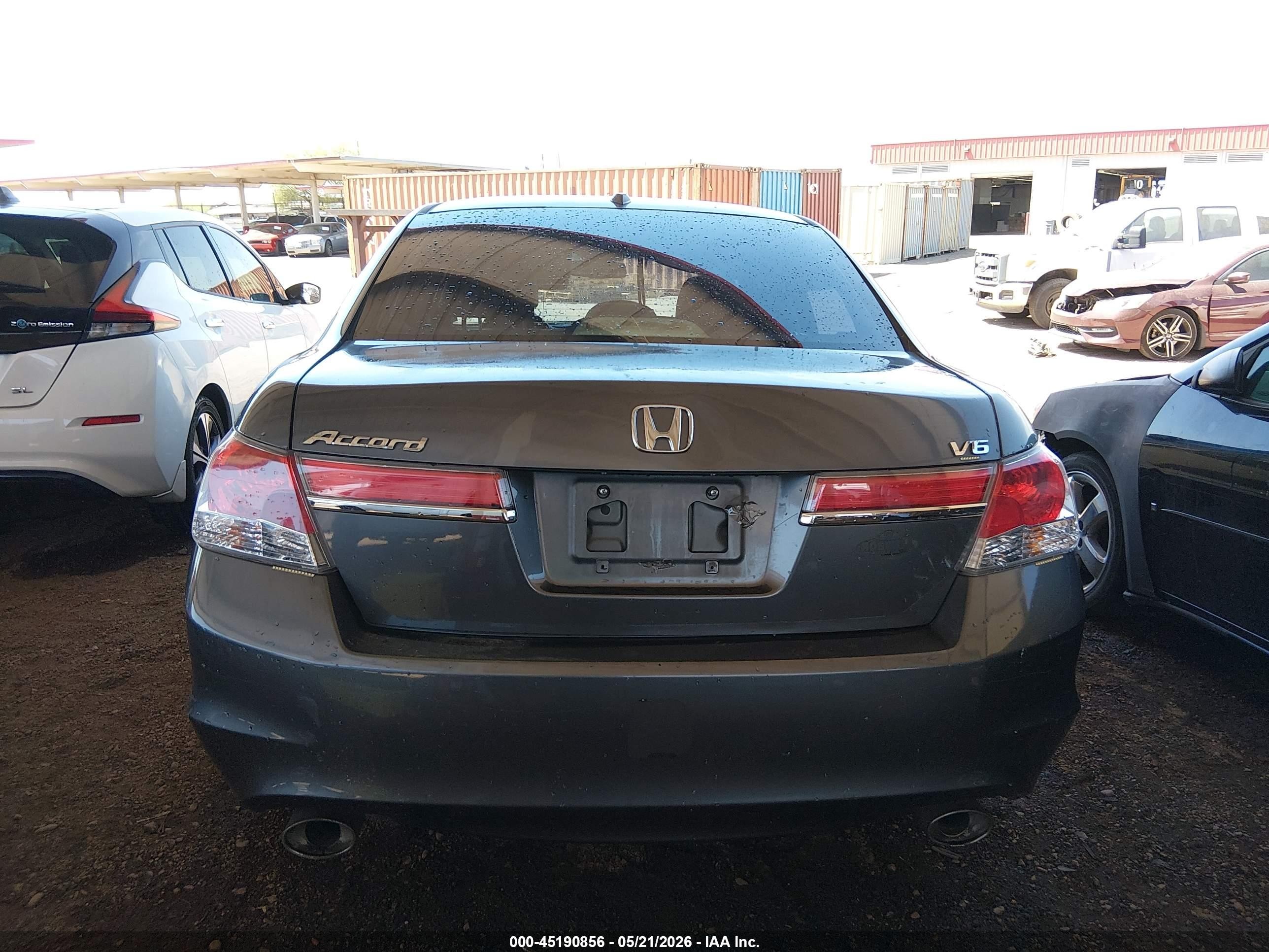 2012 Honda Accord 3.5 Ex-l Серый vin: 1HGCP3F88CA008306