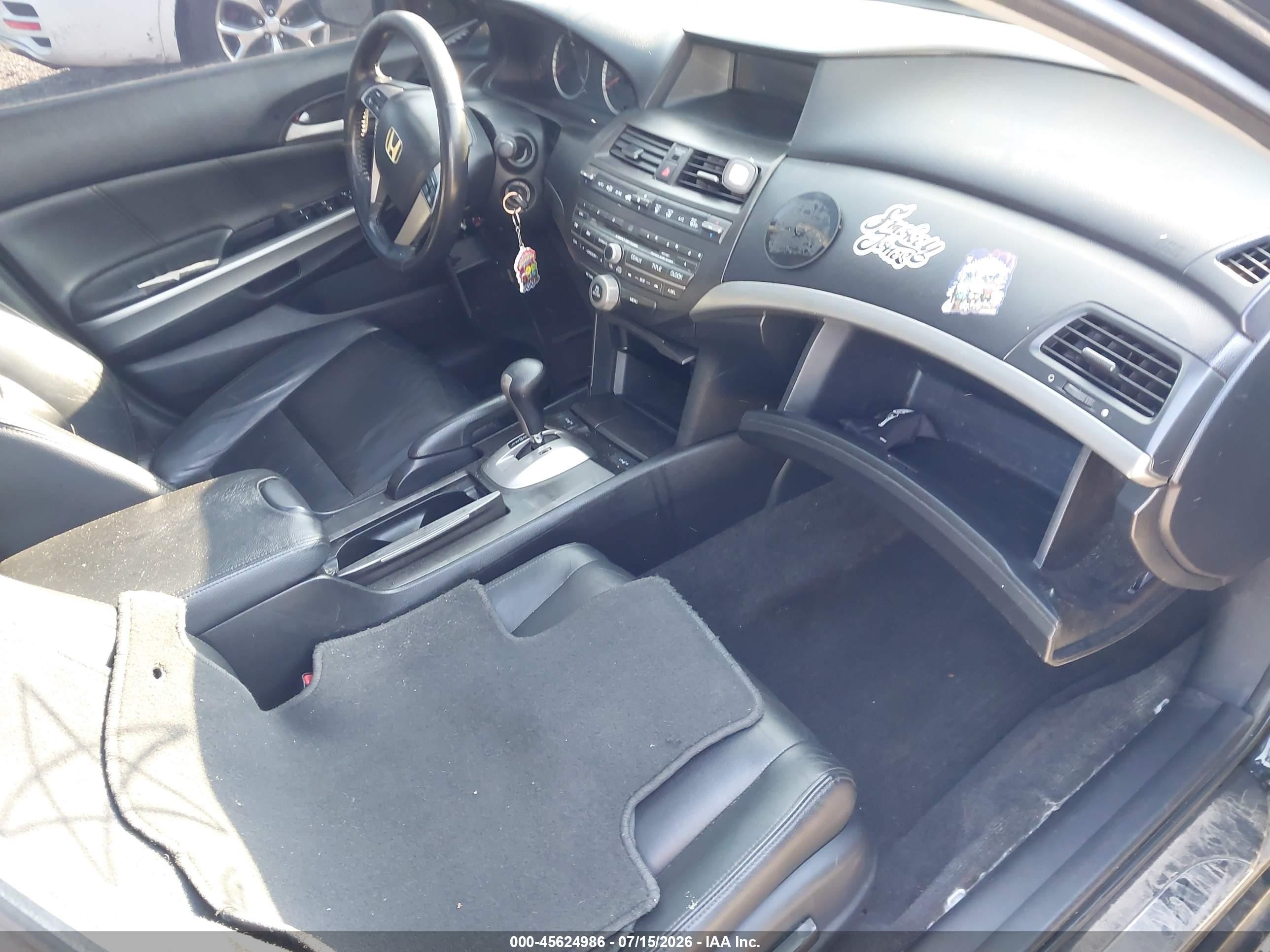 2012 Honda Accord 3.5 Ex-l Black vin: 1HGCP3F88CA009214