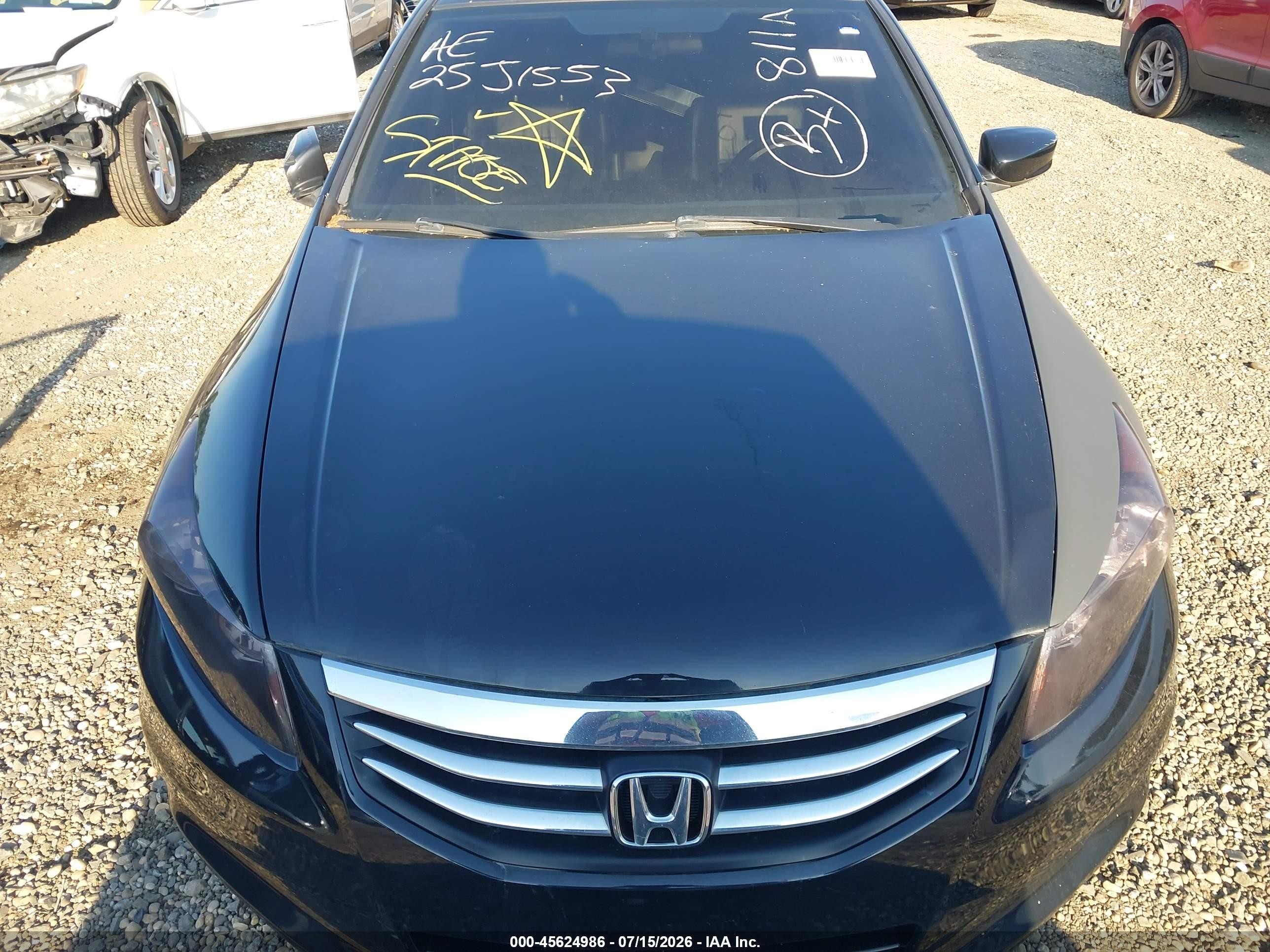 2012 Honda Accord 3.5 Ex-l Black vin: 1HGCP3F88CA009214
