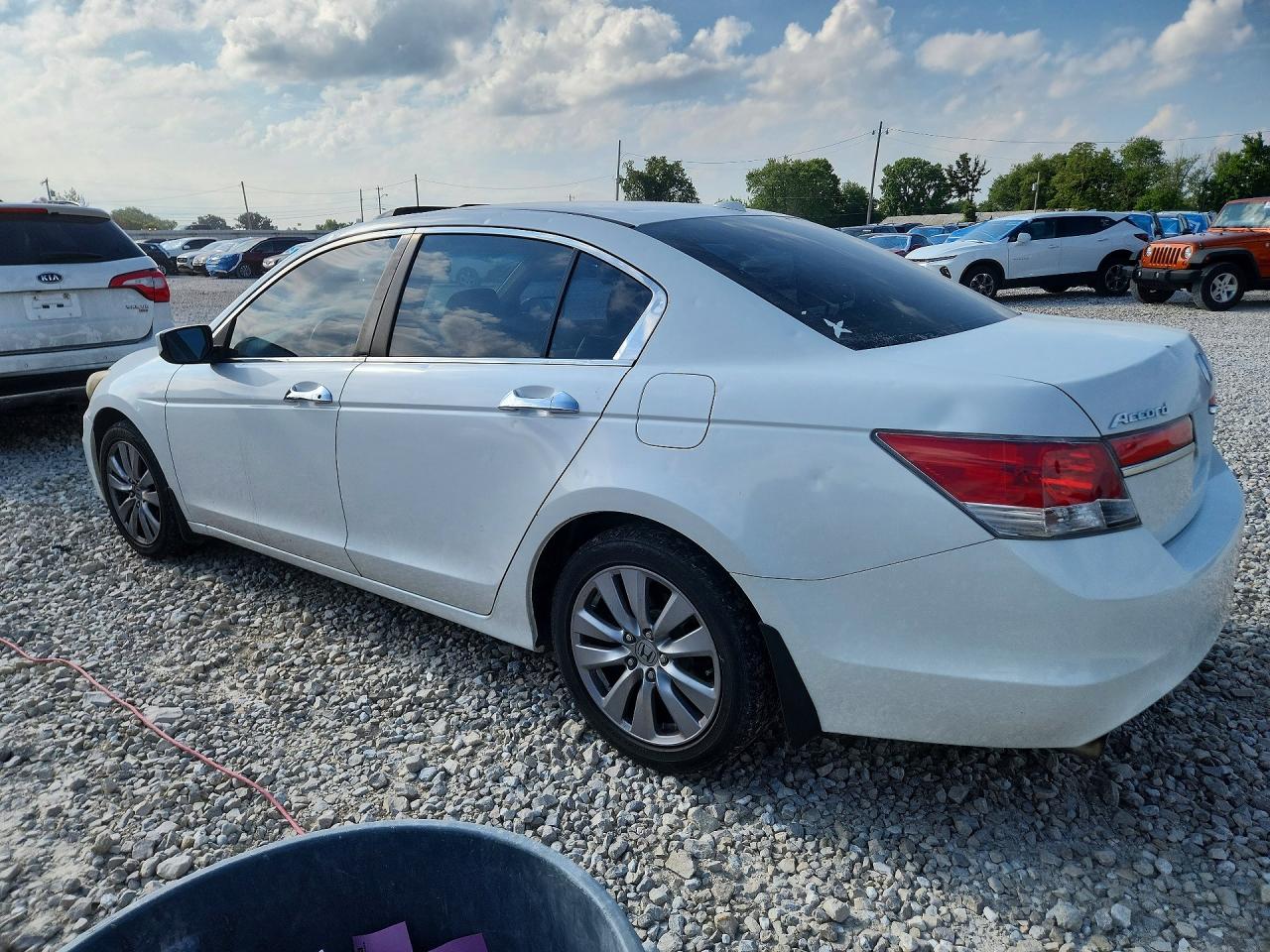 2012 Honda Accord Exl Белый vin: 1HGCP3F88CA018592