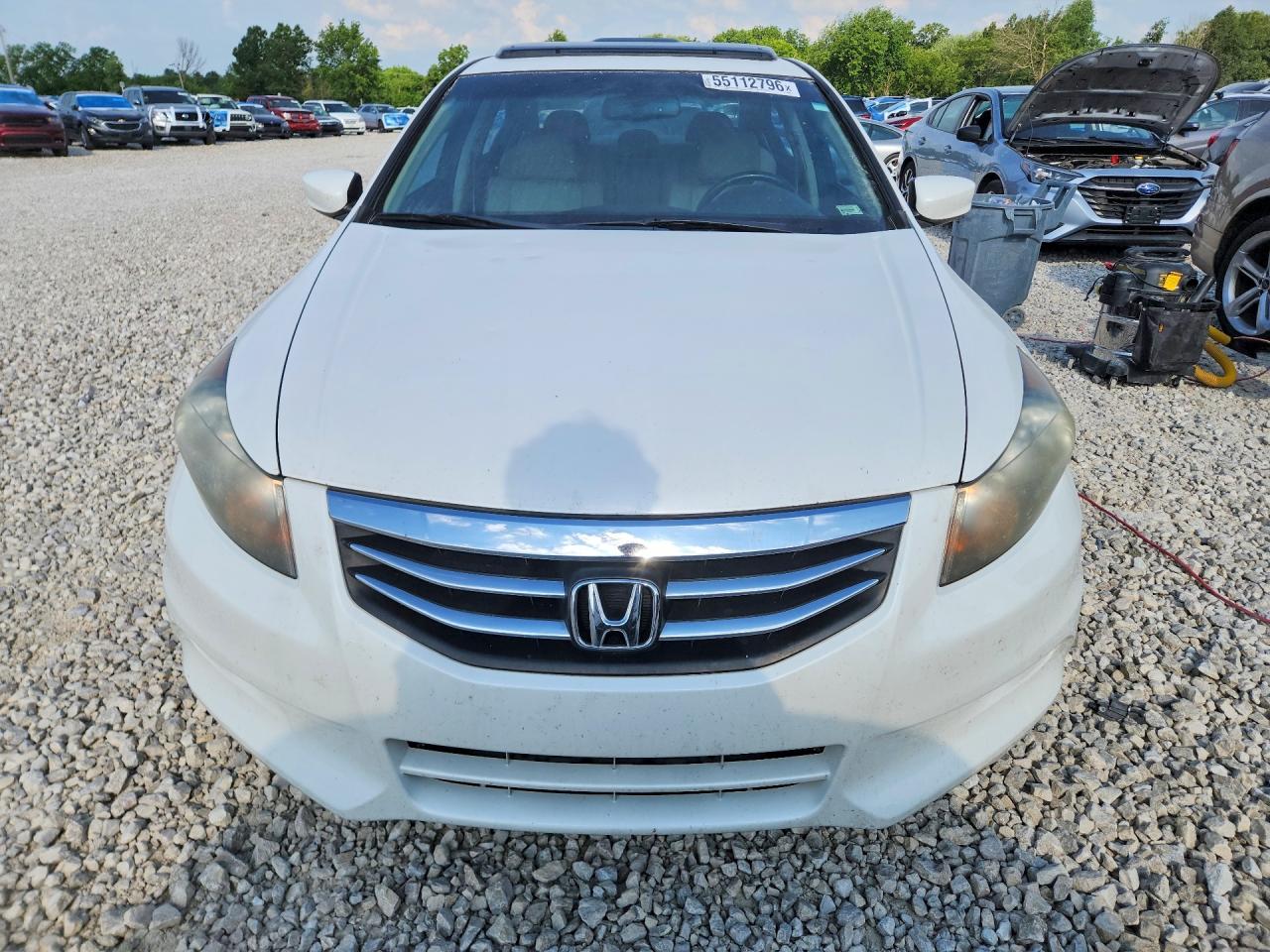 2012 Honda Accord Exl Белый vin: 1HGCP3F88CA018592