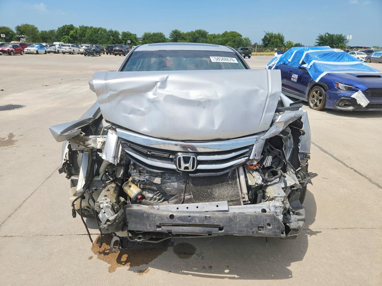 2012 Honda Accord Exl Silver vin: 1HGCP3F88CA023534