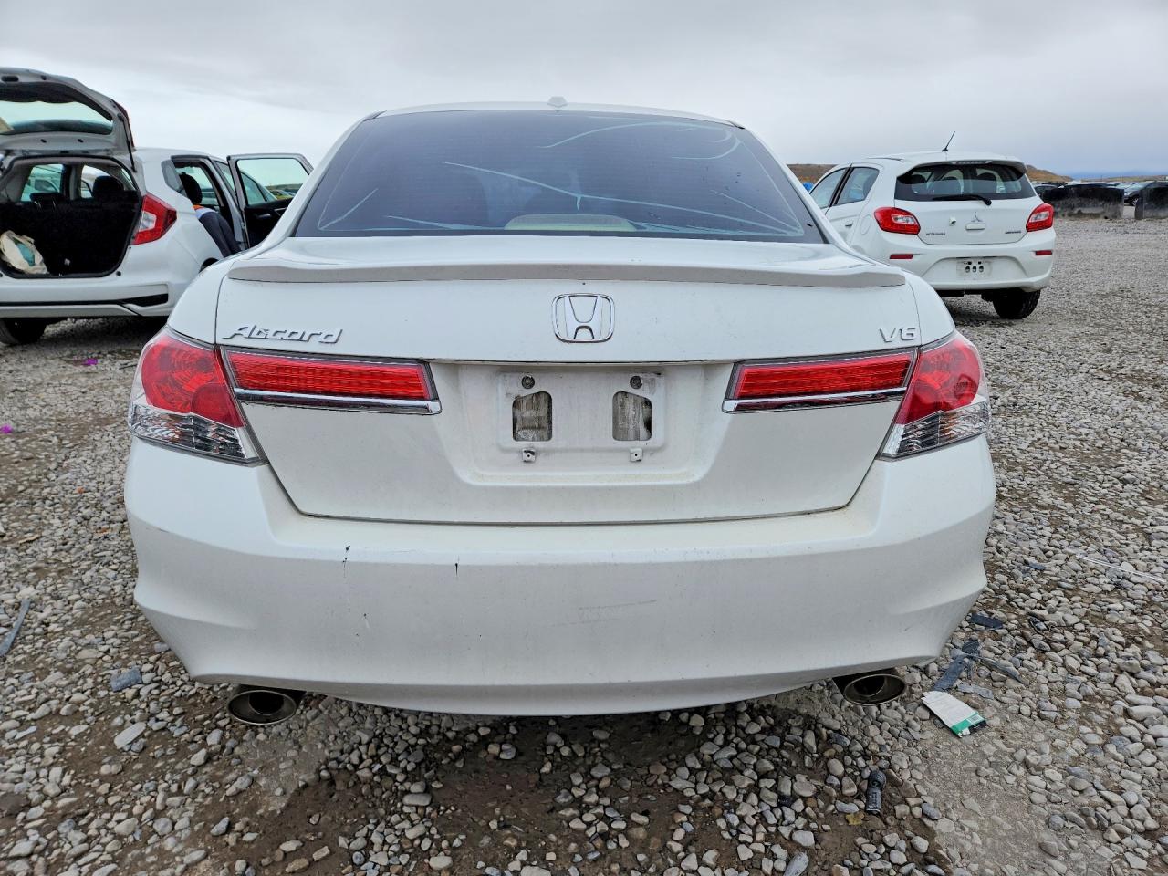 2012 Honda Accord Exl Белый vin: 1HGCP3F88CA029723