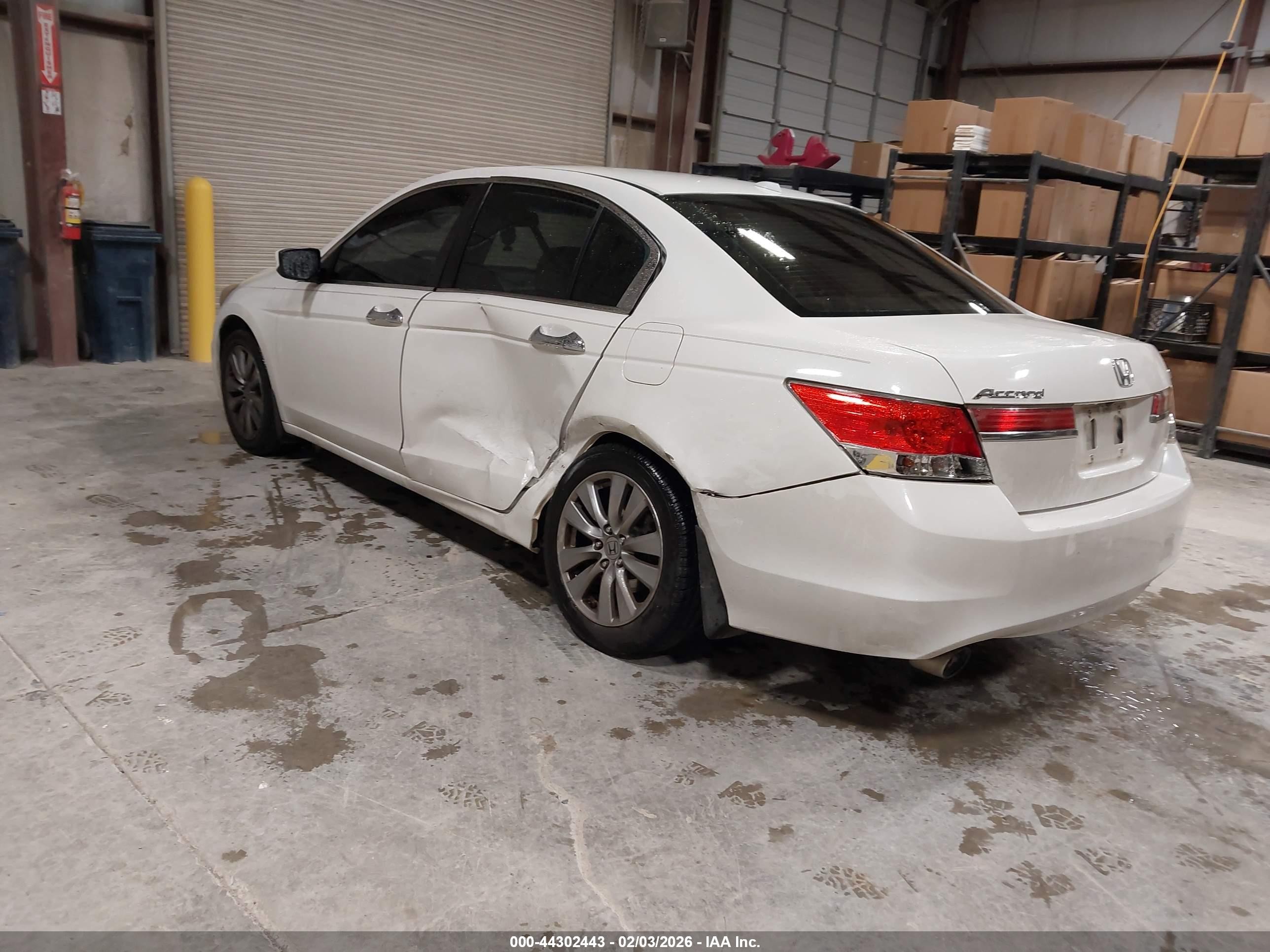 2012 Honda Accord Sdn 3.5 Ex-l/ex-l White vin: 1HGCP3F88CA032718
