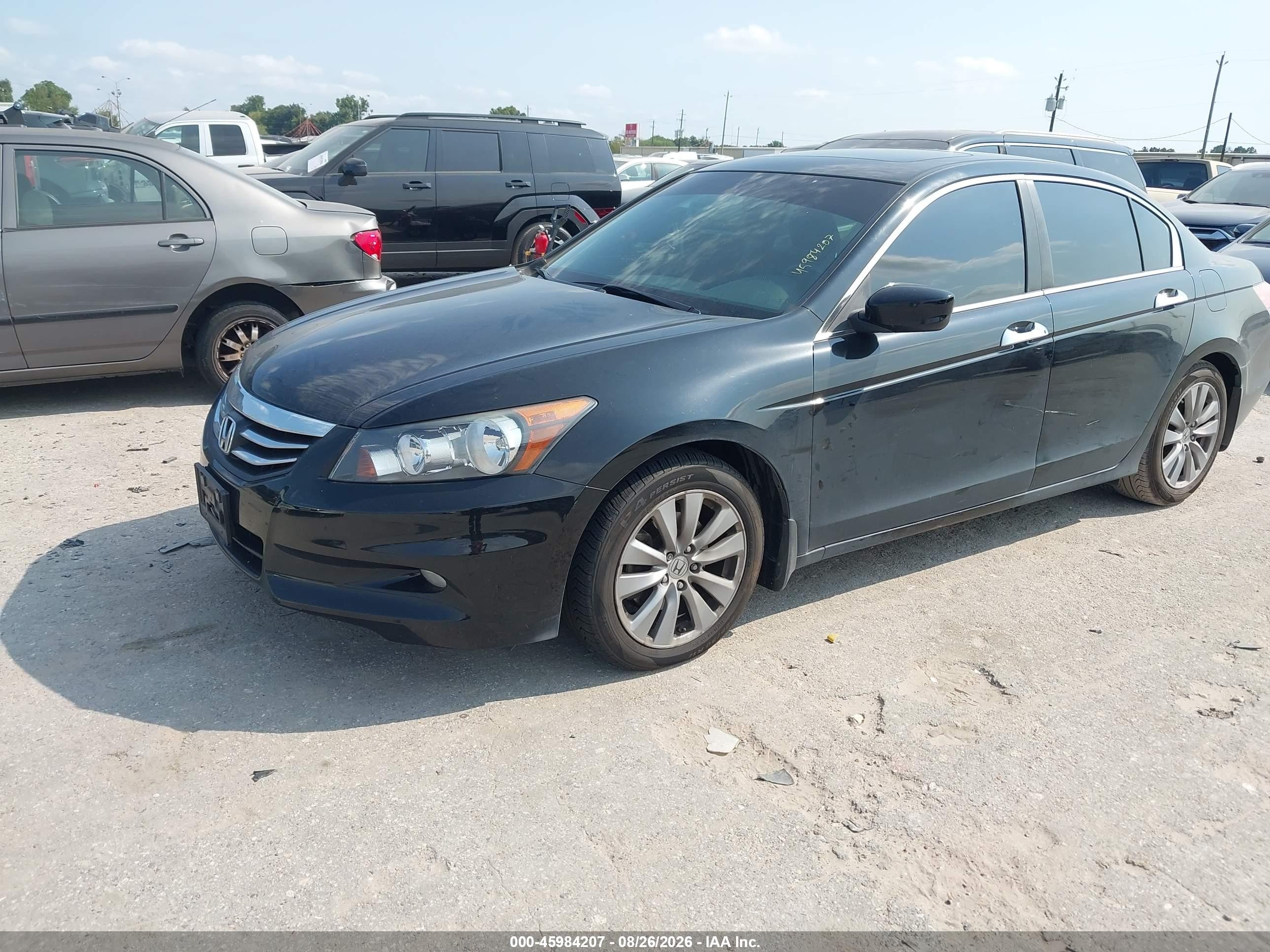 2012 Honda Accord 3.5 Ex-l Black vin: 1HGCP3F88CA034906