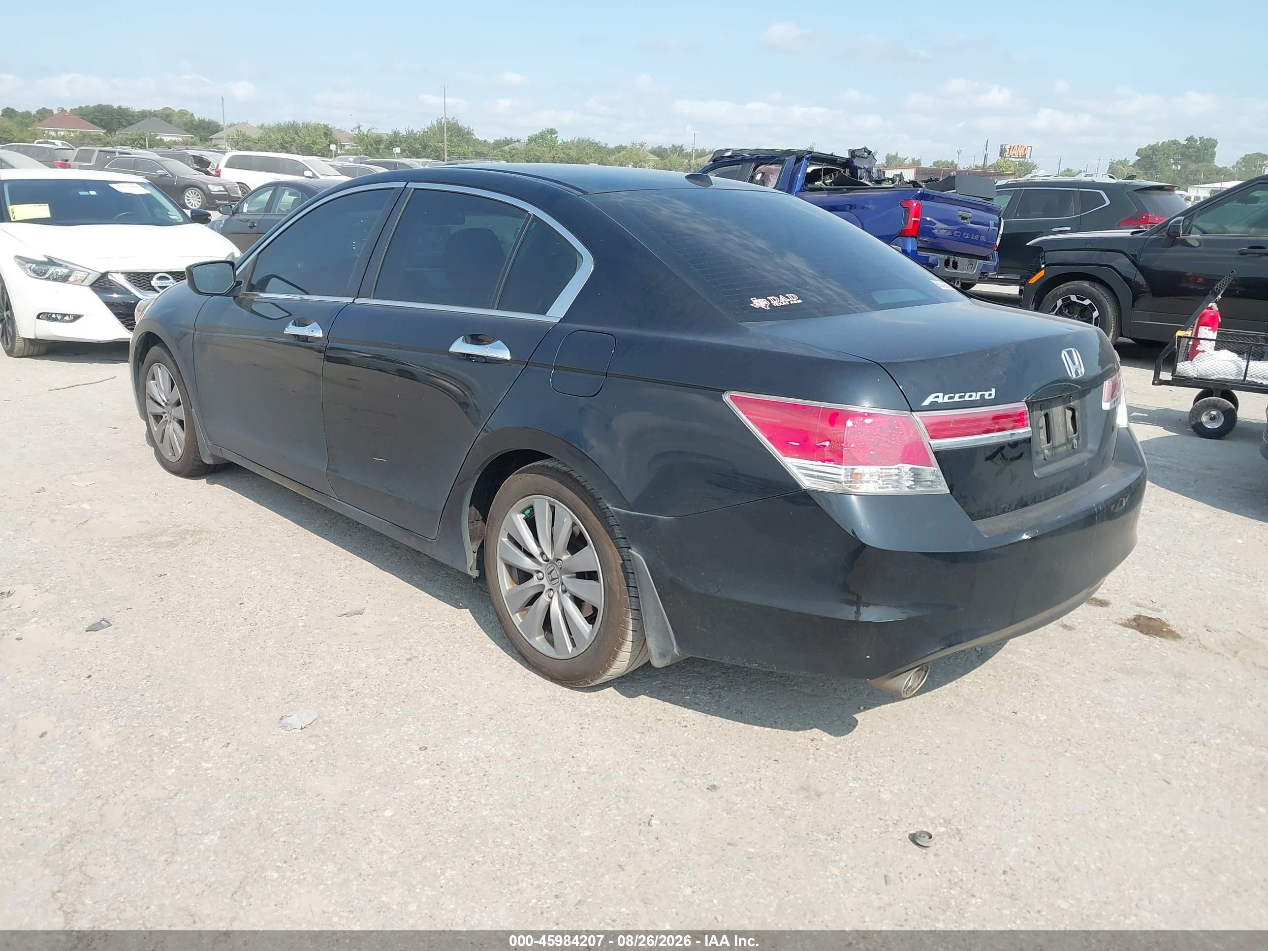 2012 Honda Accord 3.5 Ex-l Black vin: 1HGCP3F88CA034906