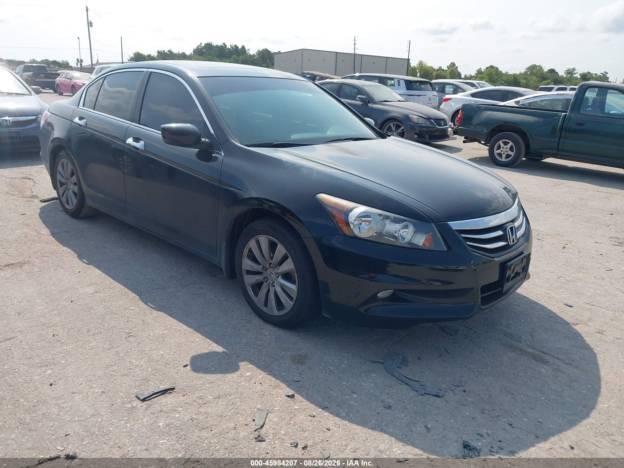 2012 Honda Accord 3.5 Ex-l Black vin: 1HGCP3F88CA034906