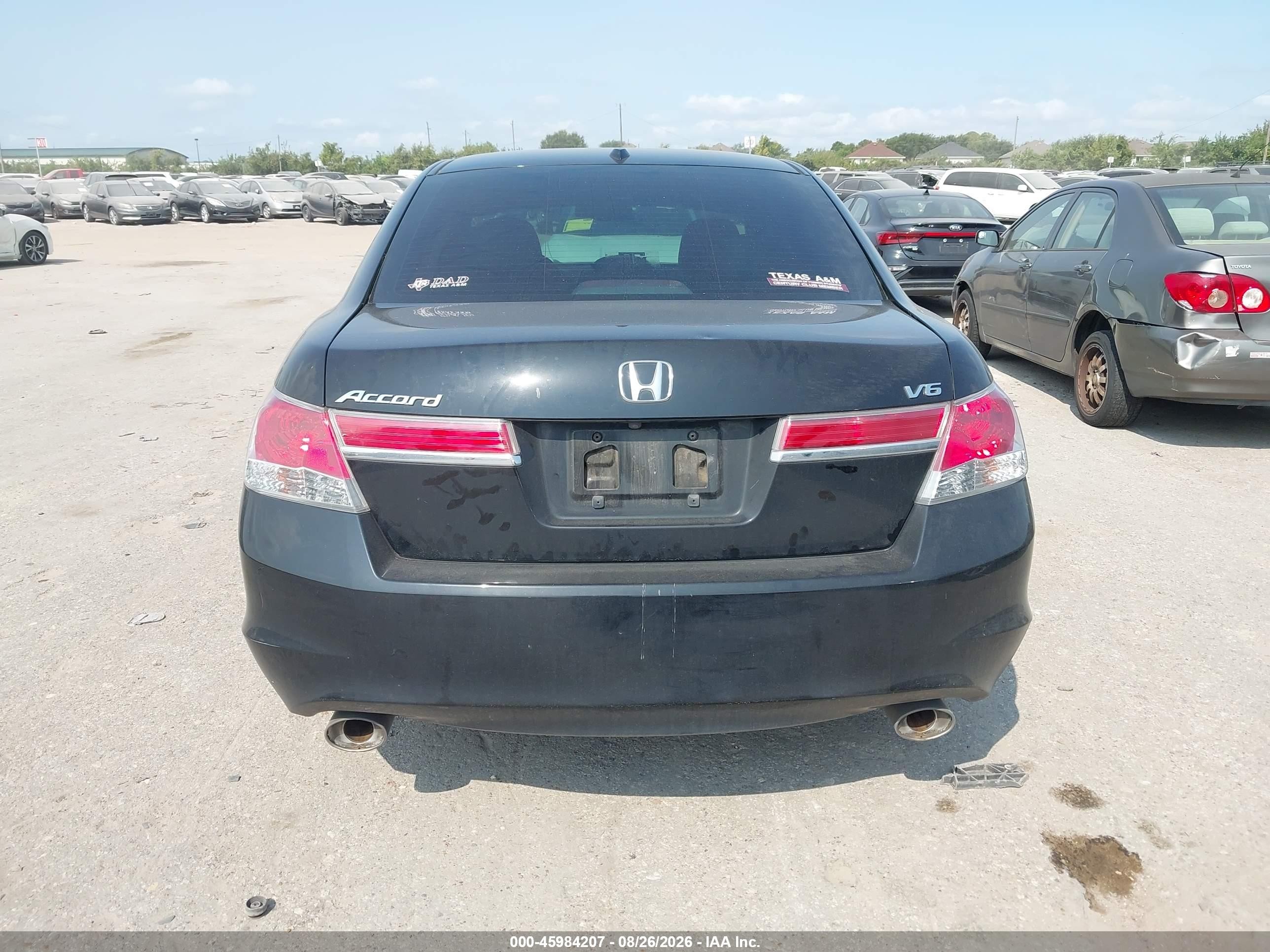 2012 Honda Accord 3.5 Ex-l Black vin: 1HGCP3F88CA034906
