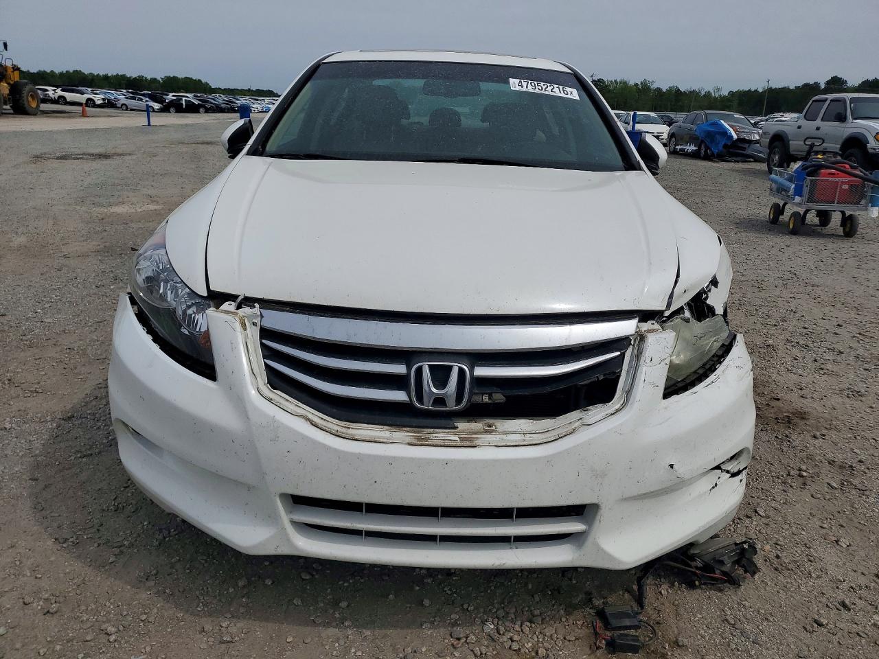 2012 Honda Accord Exl White vin: 1HGCP3F88CA034940