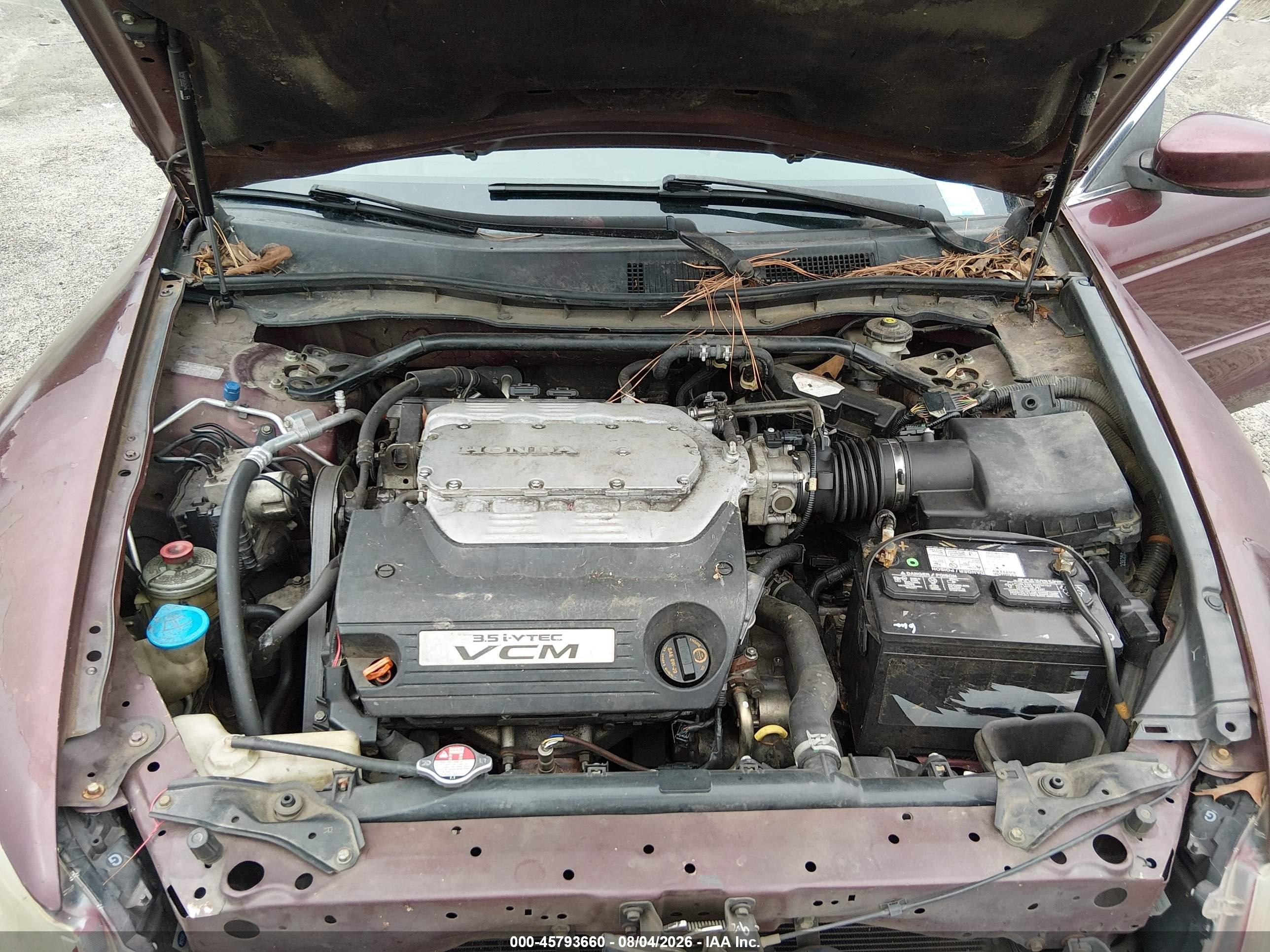 2012 Honda Accord 3.5 Ex-l Бордовый vin: 1HGCP3F88CA035800