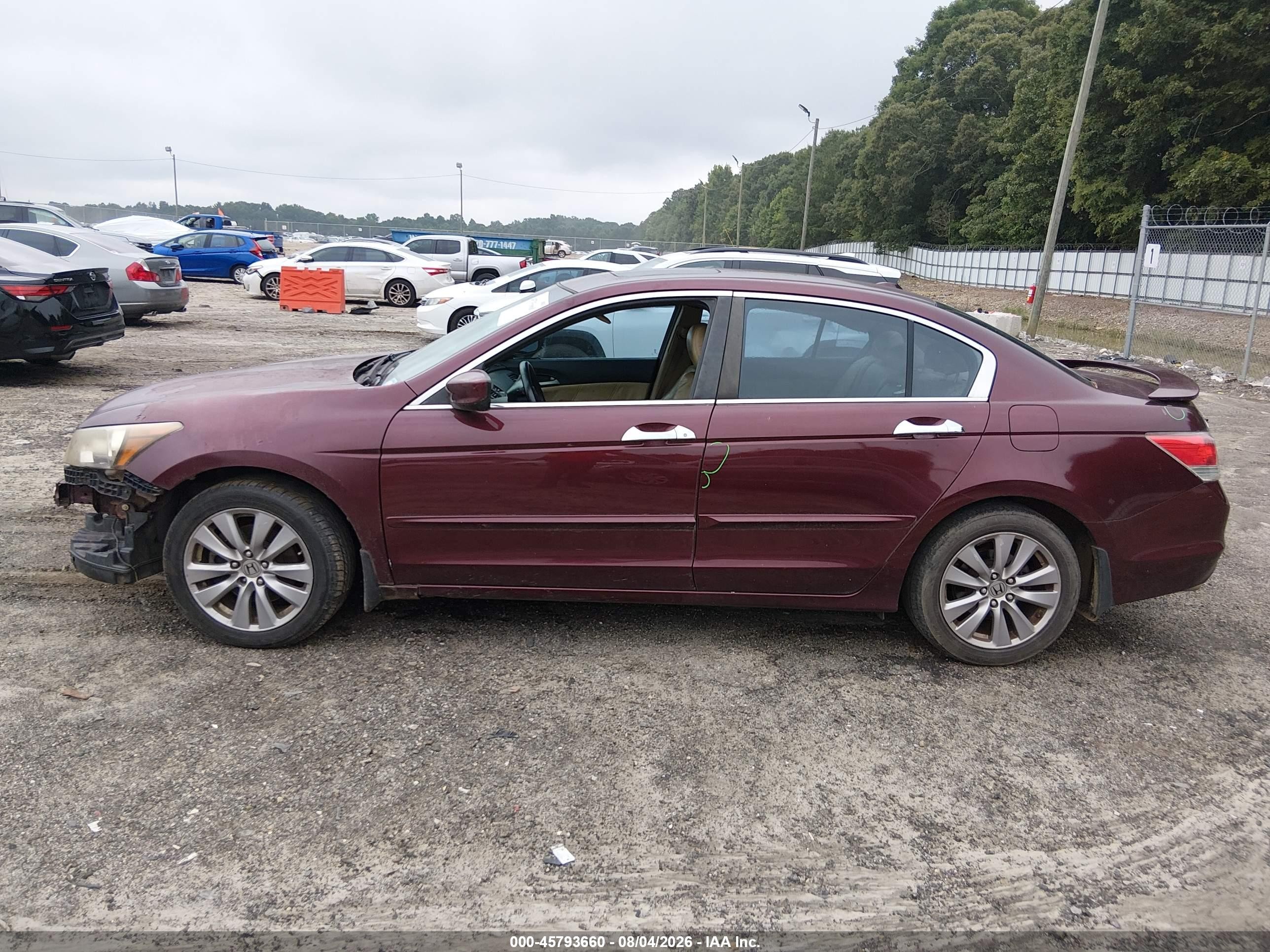 2012 Honda Accord 3.5 Ex-l Бордовый vin: 1HGCP3F88CA035800