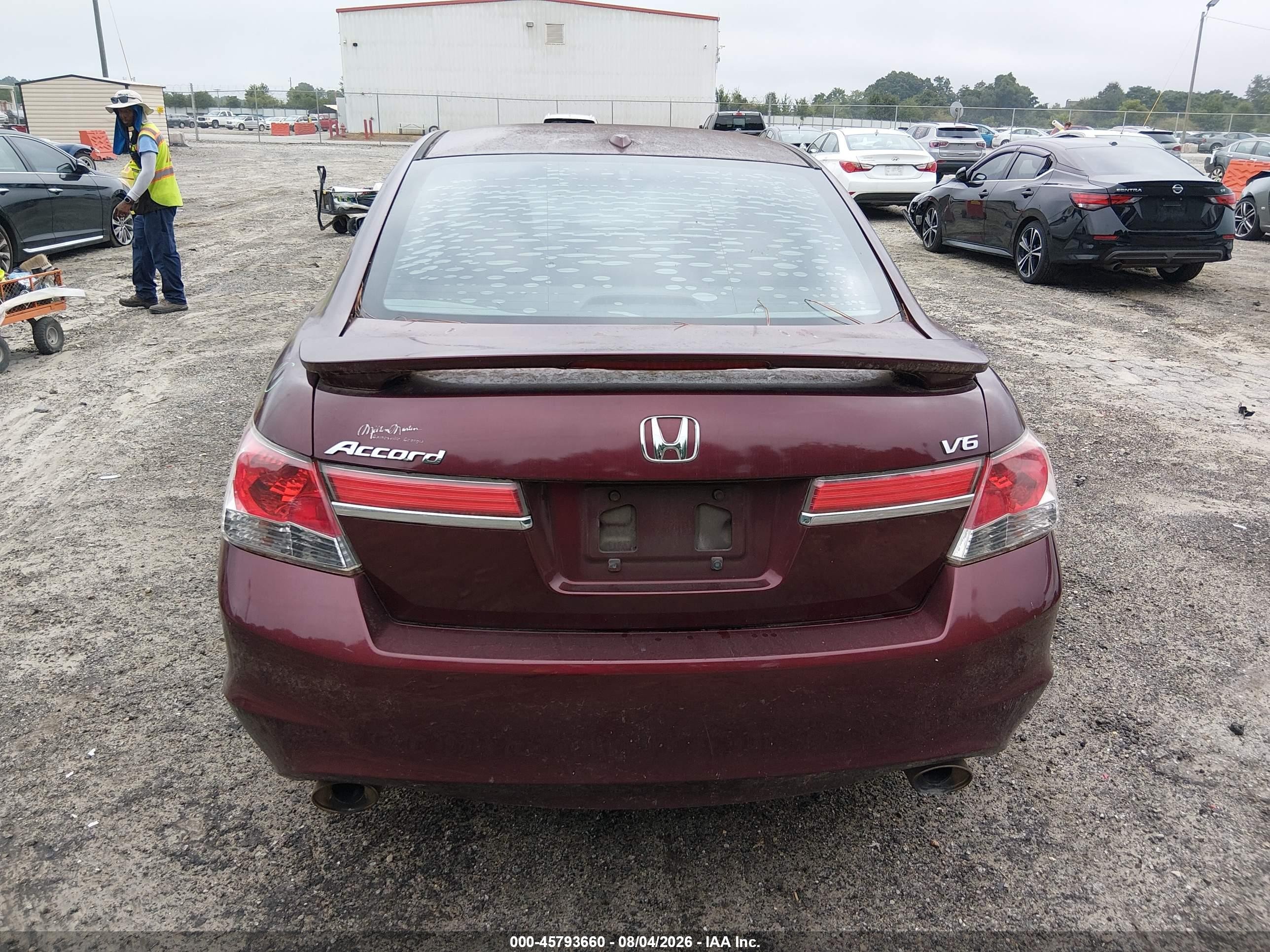 2012 Honda Accord 3.5 Ex-l Бордовый vin: 1HGCP3F88CA035800