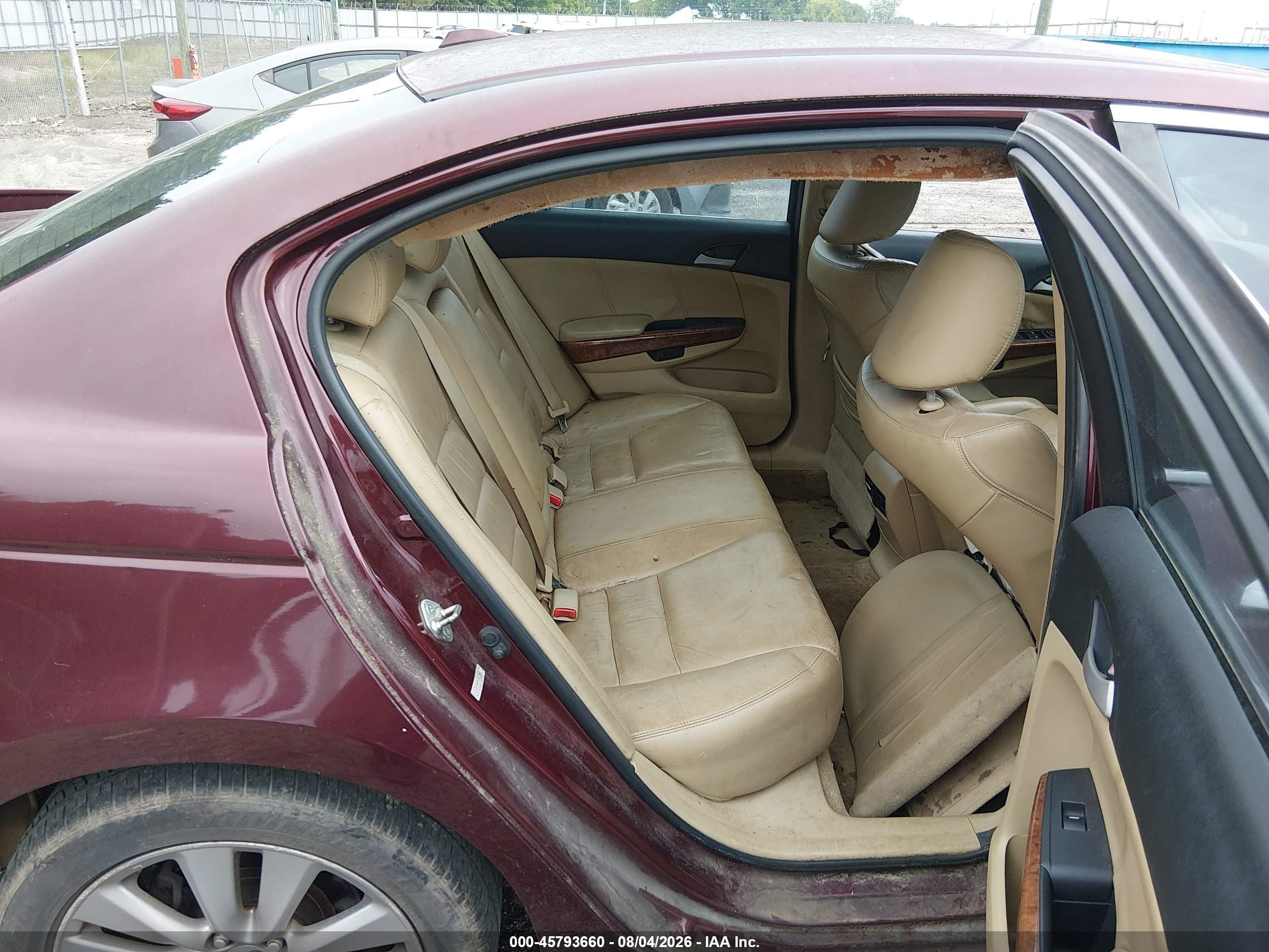 2012 Honda Accord 3.5 Ex-l Бордовый vin: 1HGCP3F88CA035800