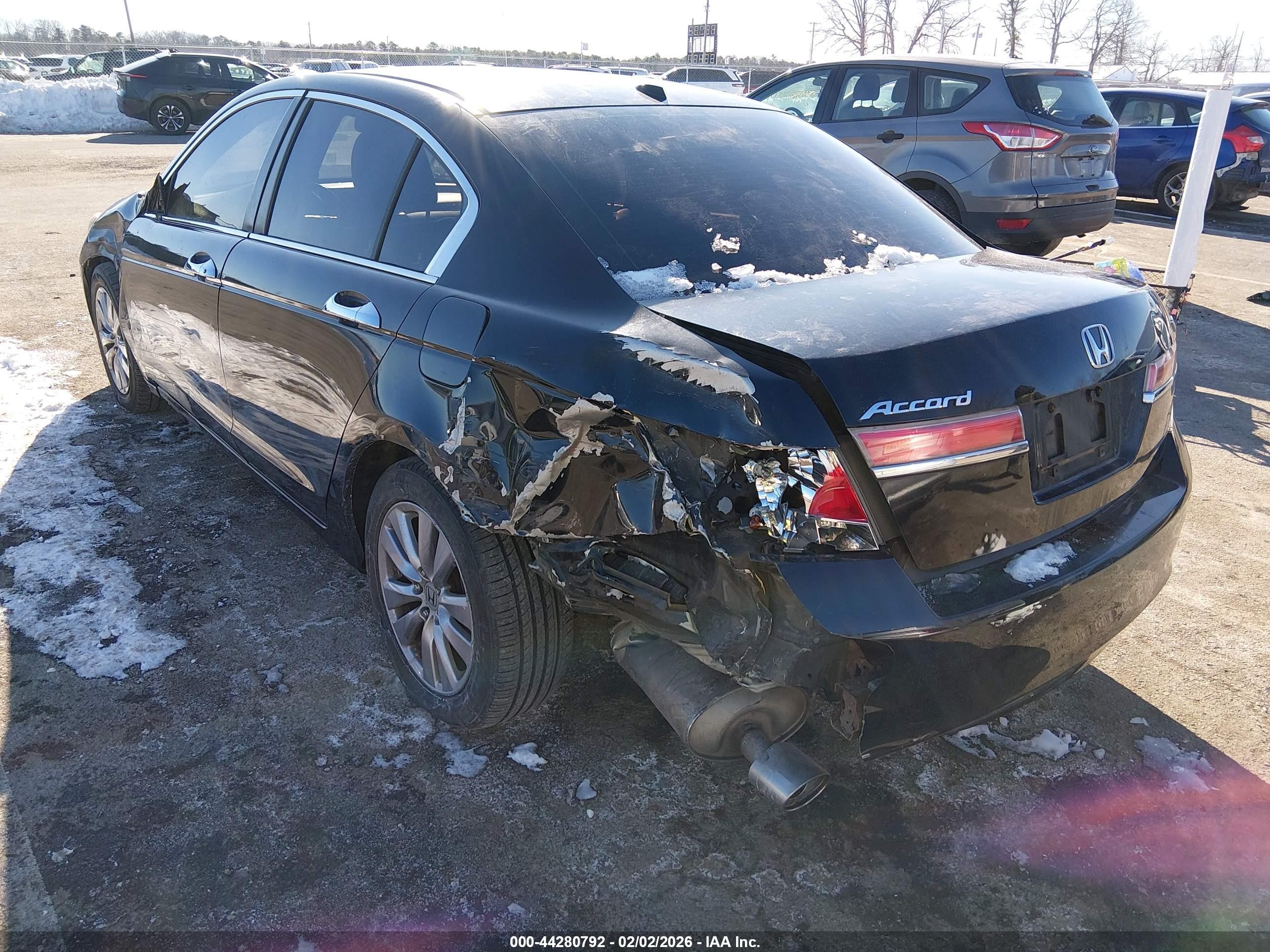2012 Honda Accord Sdn 3.5 Ex-l/ex-l Black vin: 1HGCP3F88CA037210