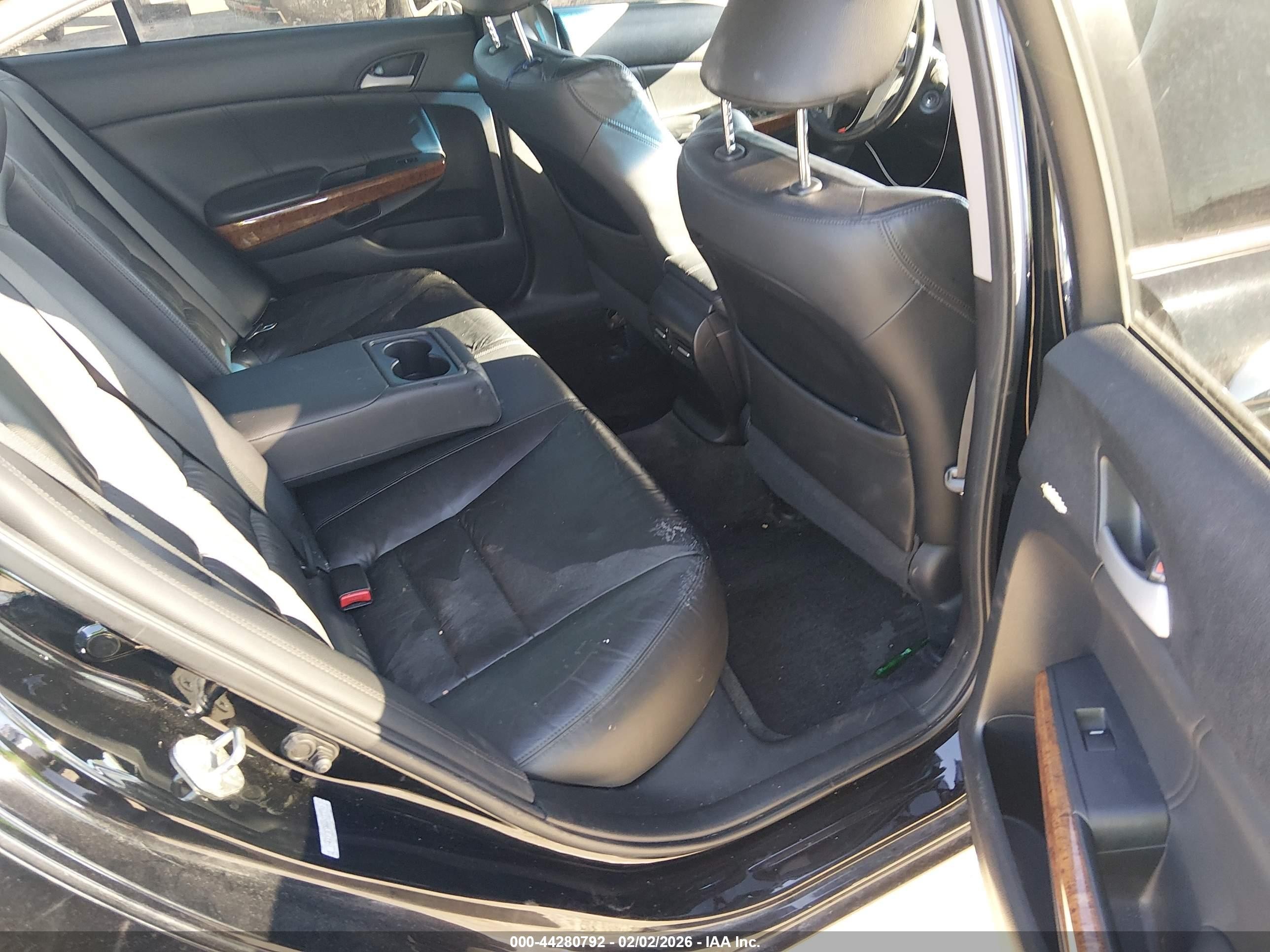 2012 Honda Accord Sdn 3.5 Ex-l/ex-l Black vin: 1HGCP3F88CA037210