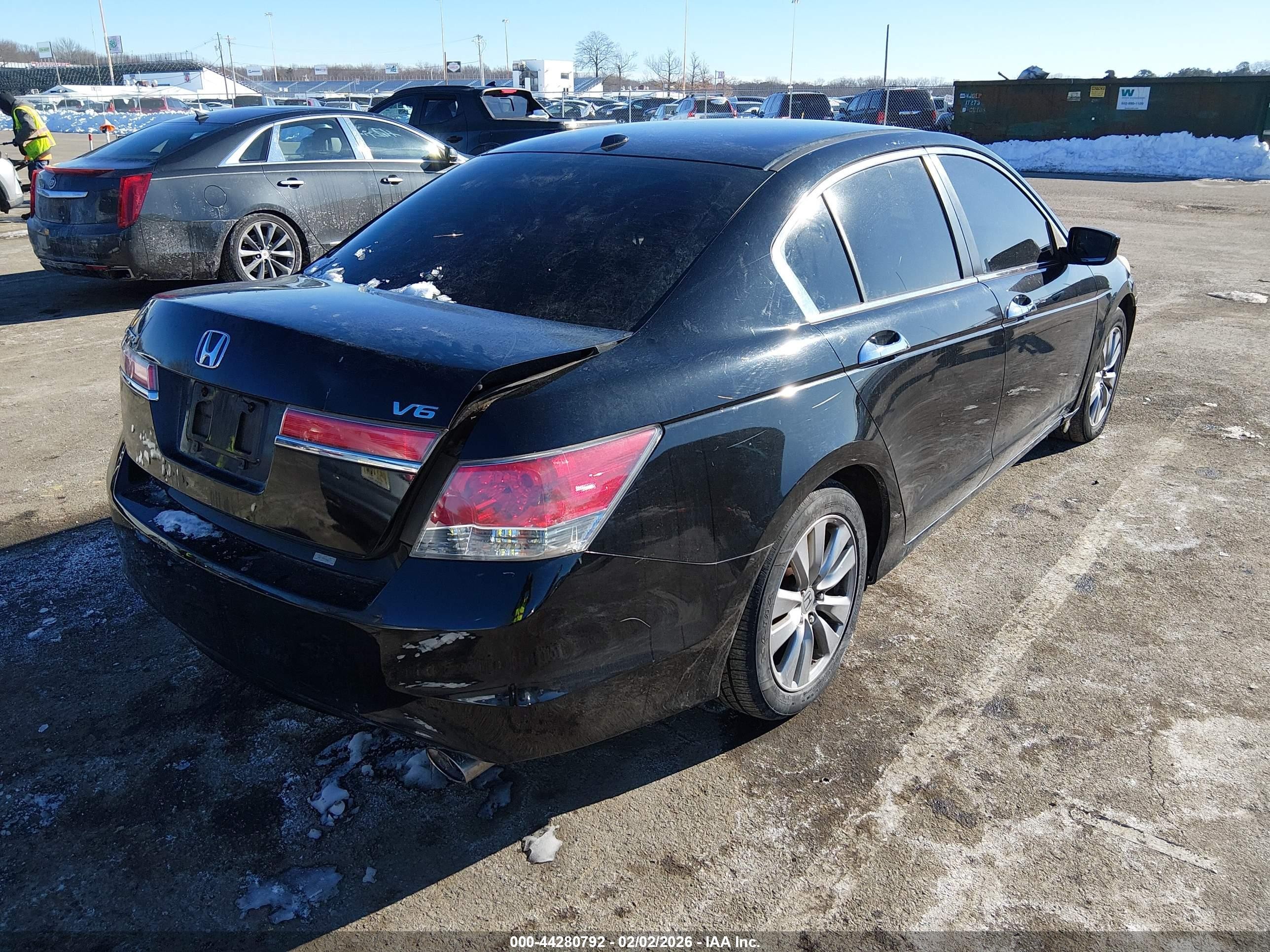 2012 Honda Accord Sdn 3.5 Ex-l/ex-l Black vin: 1HGCP3F88CA037210