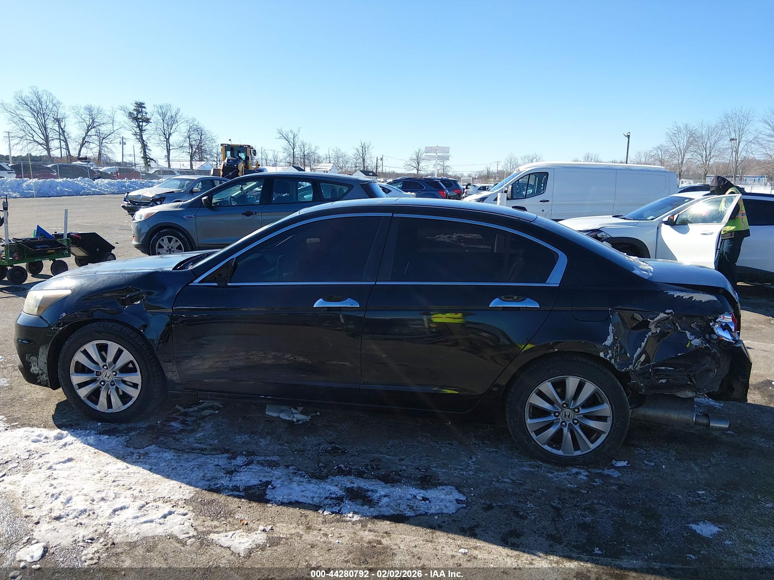 2012 Honda Accord Sdn 3.5 Ex-l/ex-l Black vin: 1HGCP3F88CA037210