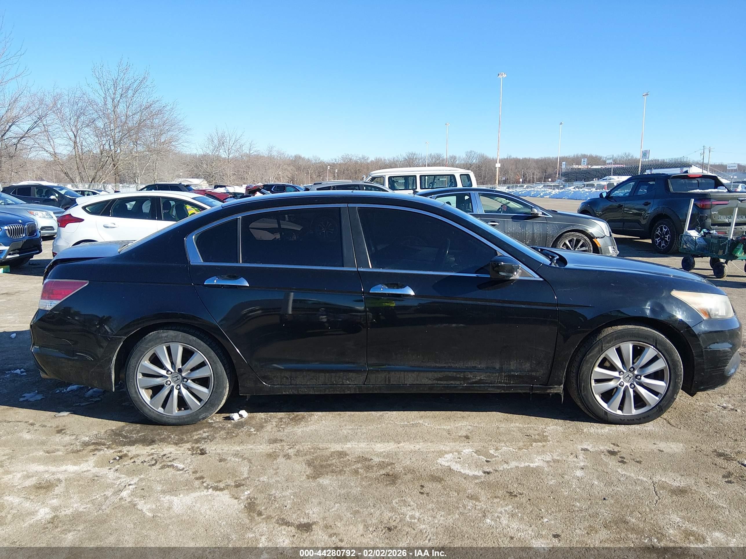 2012 Honda Accord Sdn 3.5 Ex-l/ex-l Black vin: 1HGCP3F88CA037210