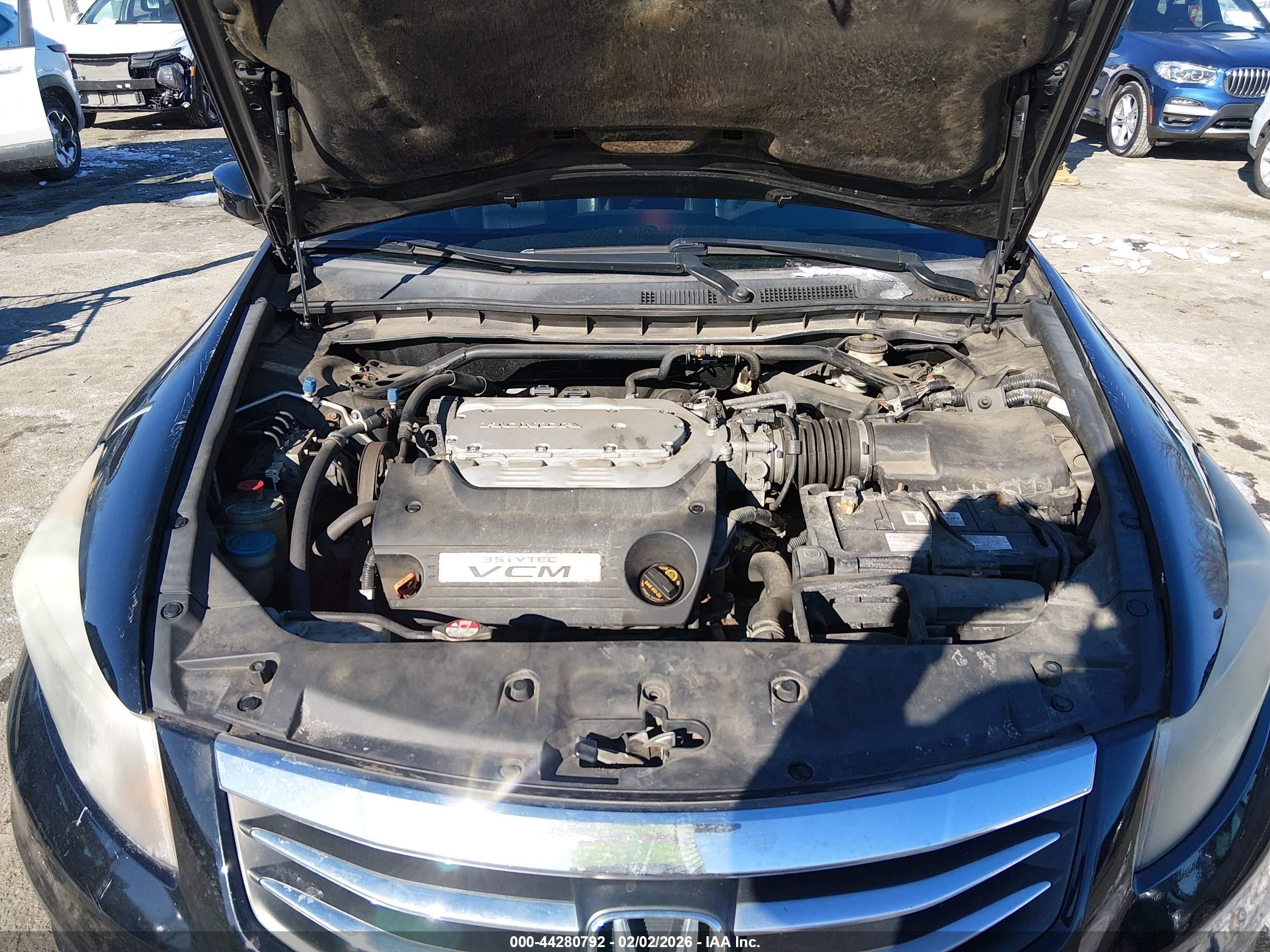 2012 Honda Accord Sdn 3.5 Ex-l/ex-l Black vin: 1HGCP3F88CA037210
