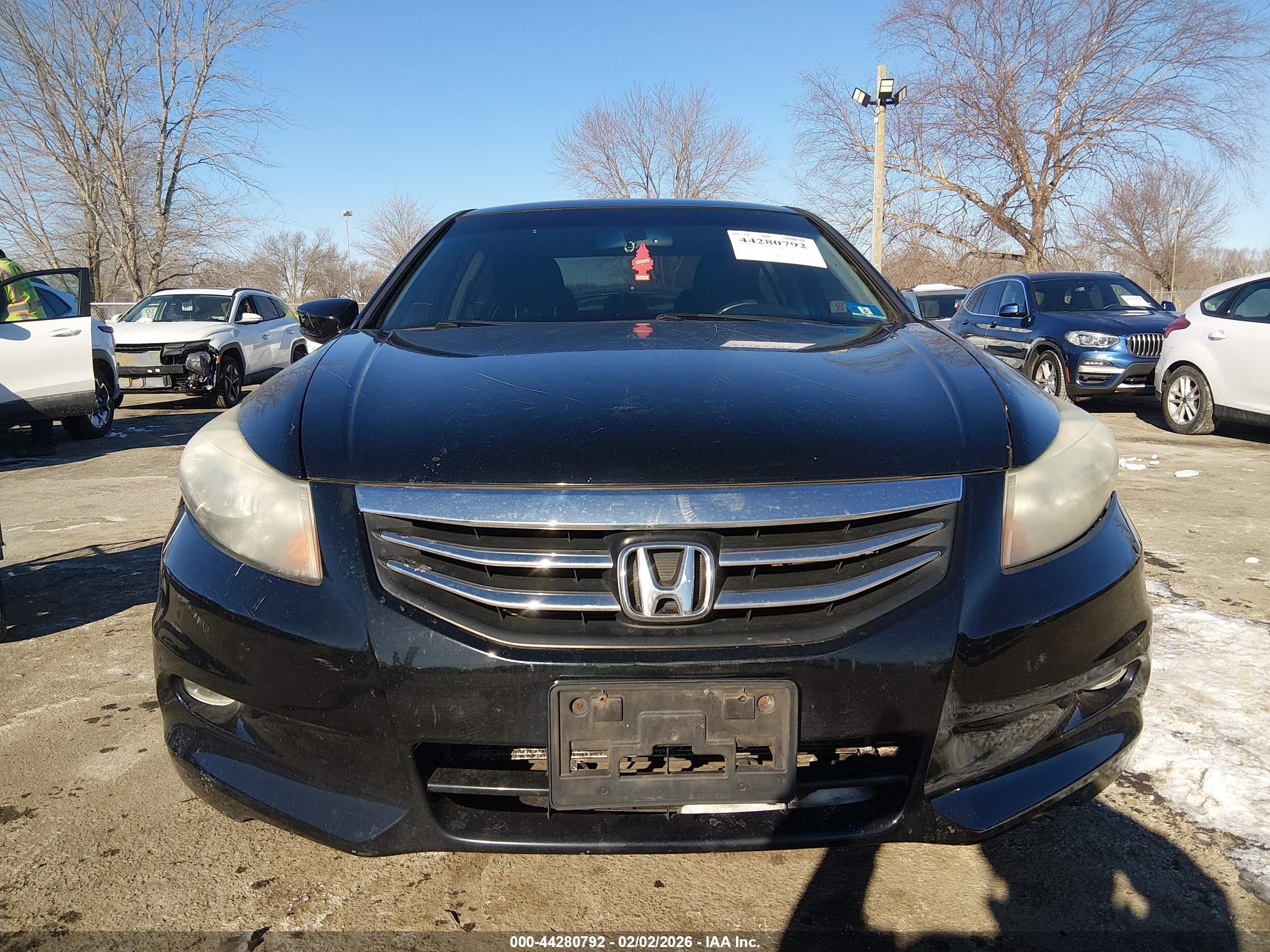2012 Honda Accord Sdn 3.5 Ex-l/ex-l Black vin: 1HGCP3F88CA037210