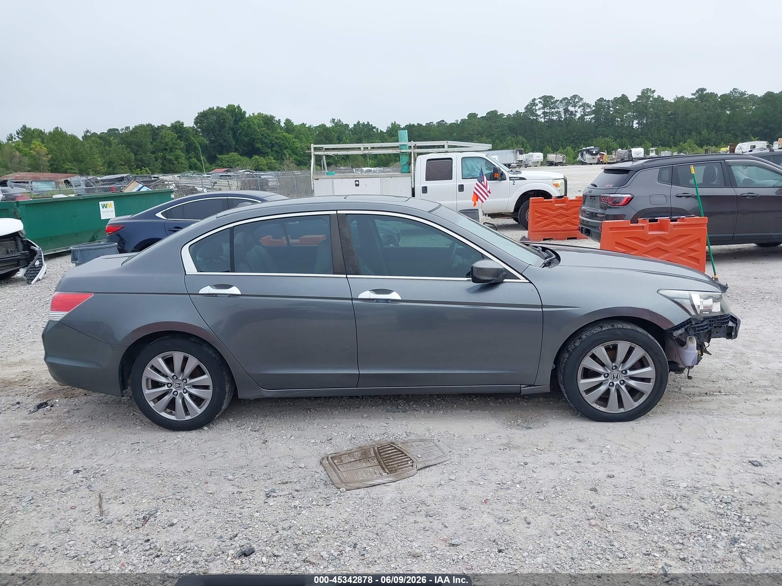 2012 Honda Accord 3.5 Ex-l Gray vin: 1HGCP3F88CA037465