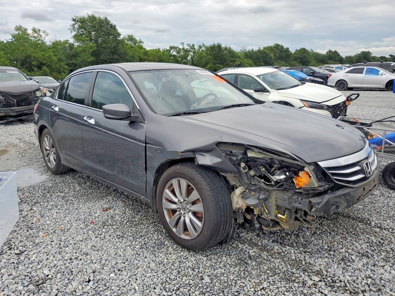 2012 Honda Accord Exl Gray vin: 1HGCP3F88CA039443