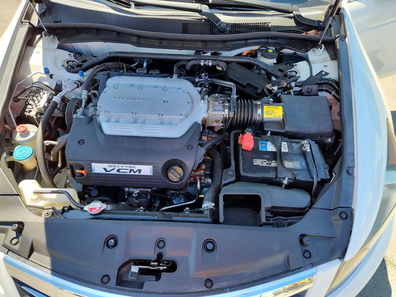 2012 Honda Accord Exl White vin: 1HGCP3F88CA041323