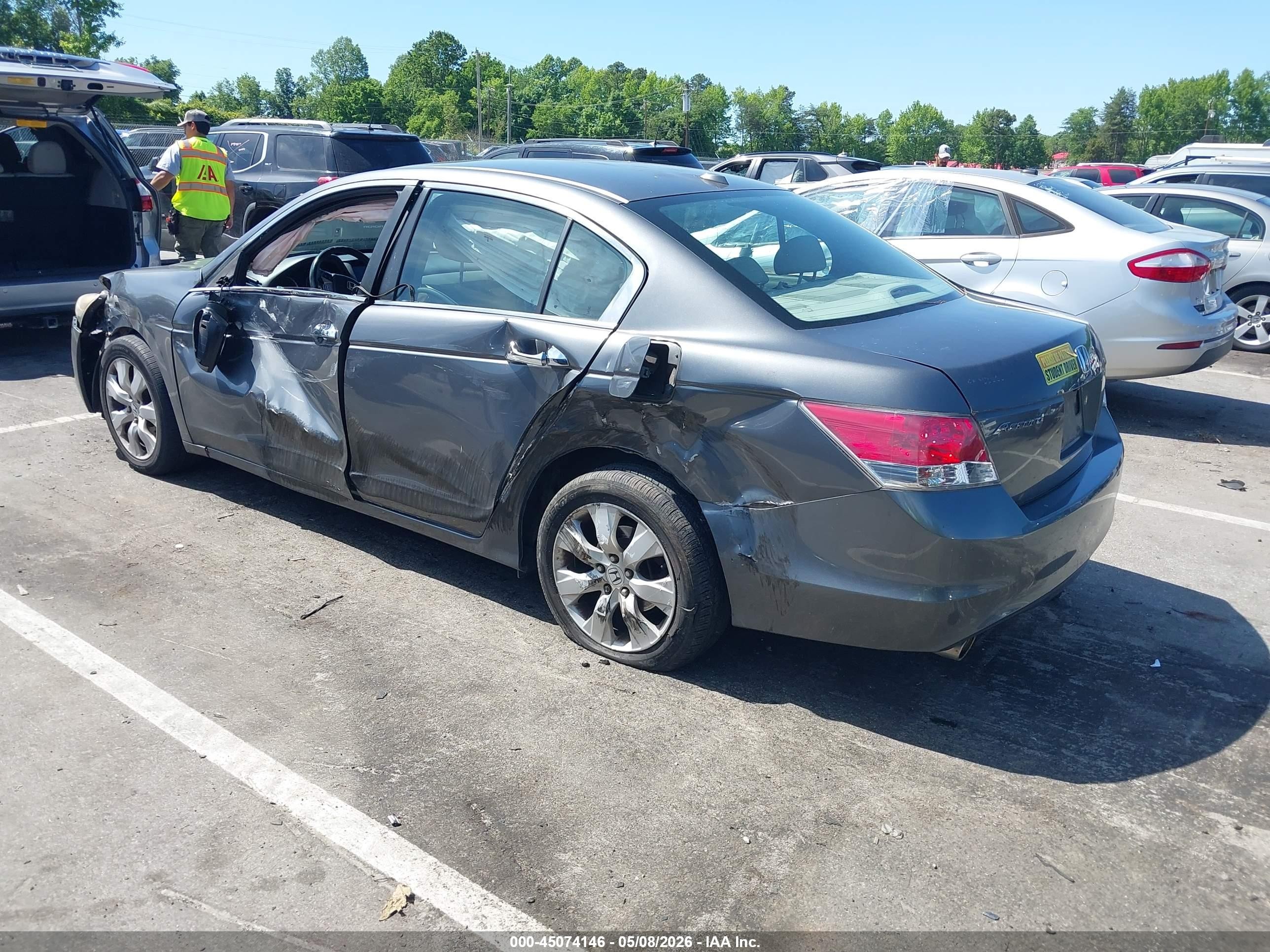 2010 Honda Accord 3.5 Ex-l Gray vin: 1HGCP3F89AA008327