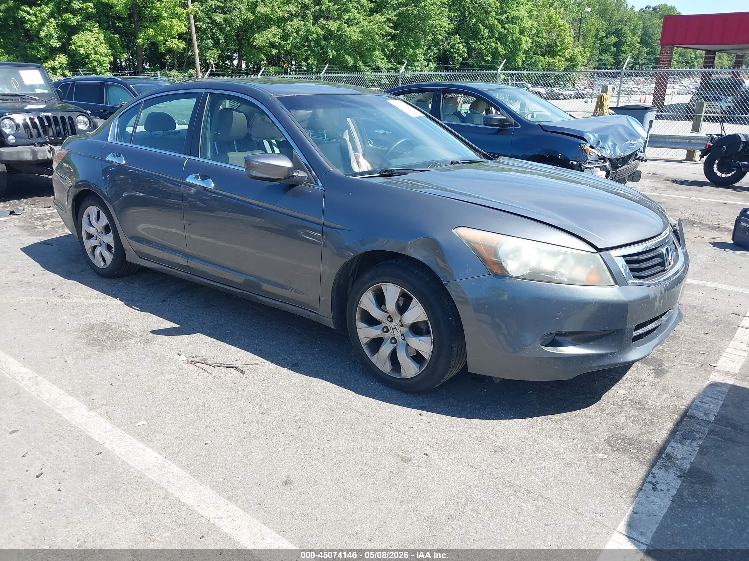 2010 Honda Accord 3.5 Ex-l Gray vin: 1HGCP3F89AA008327