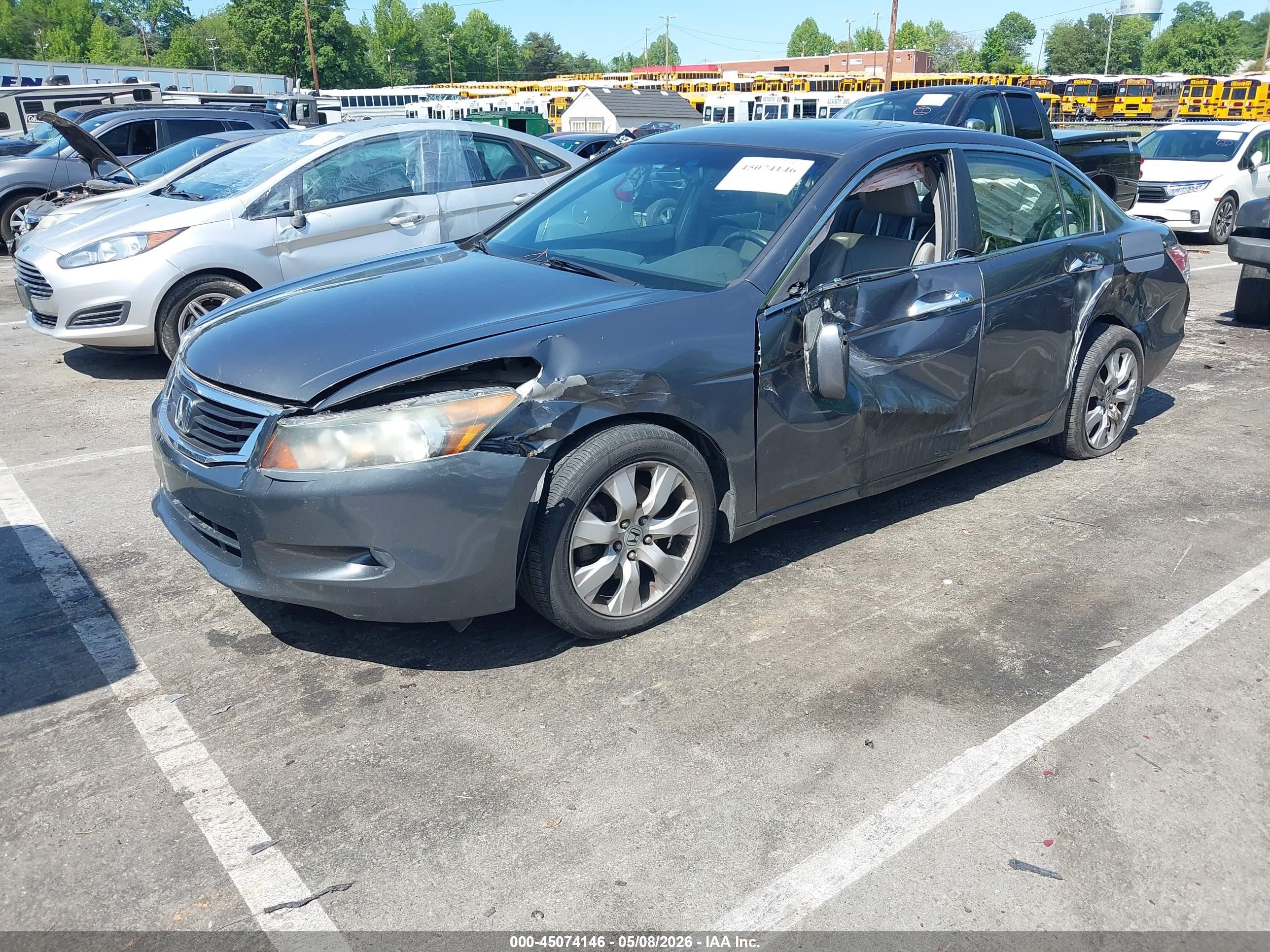 2010 Honda Accord 3.5 Ex-l Gray vin: 1HGCP3F89AA008327