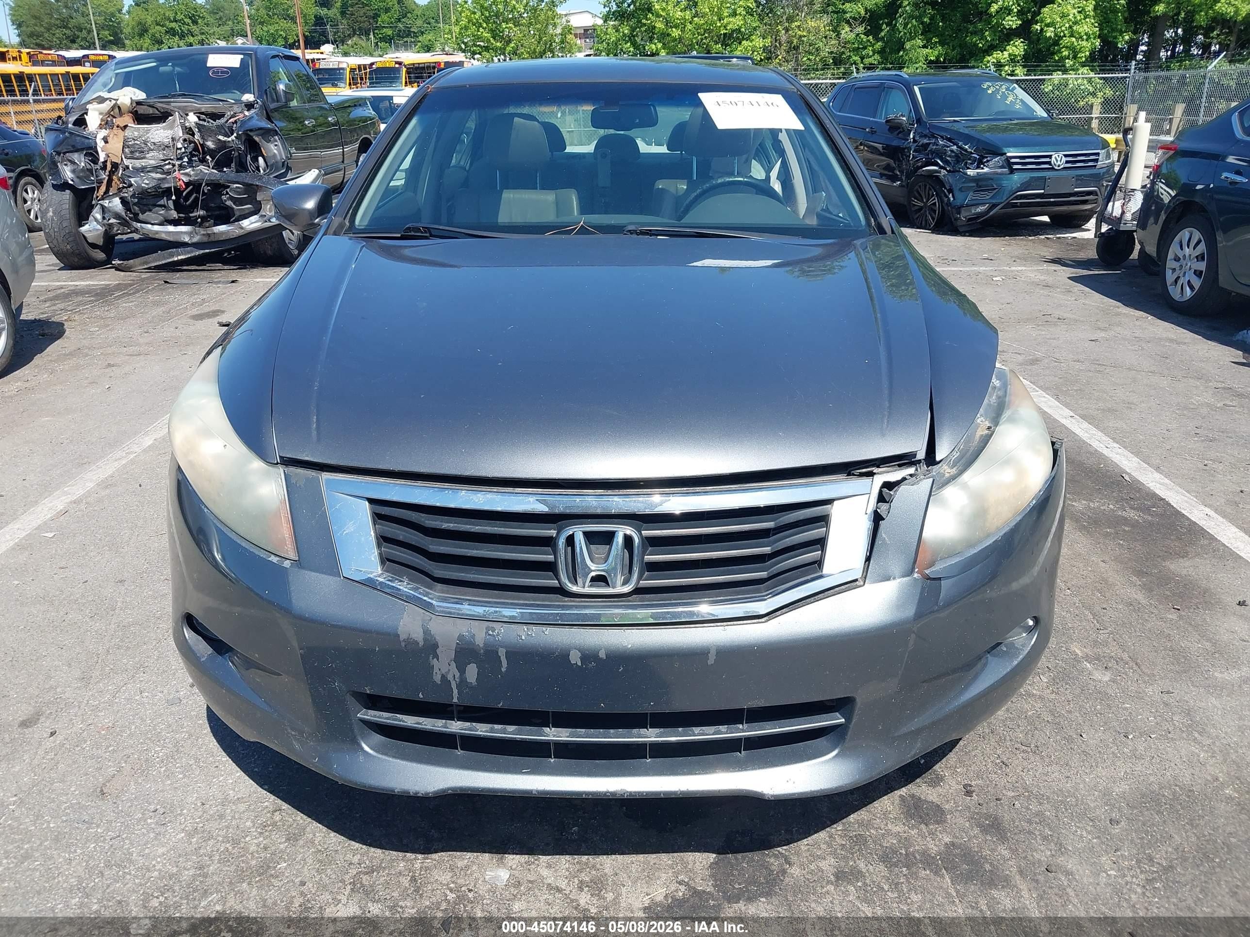 2010 Honda Accord 3.5 Ex-l Gray vin: 1HGCP3F89AA008327