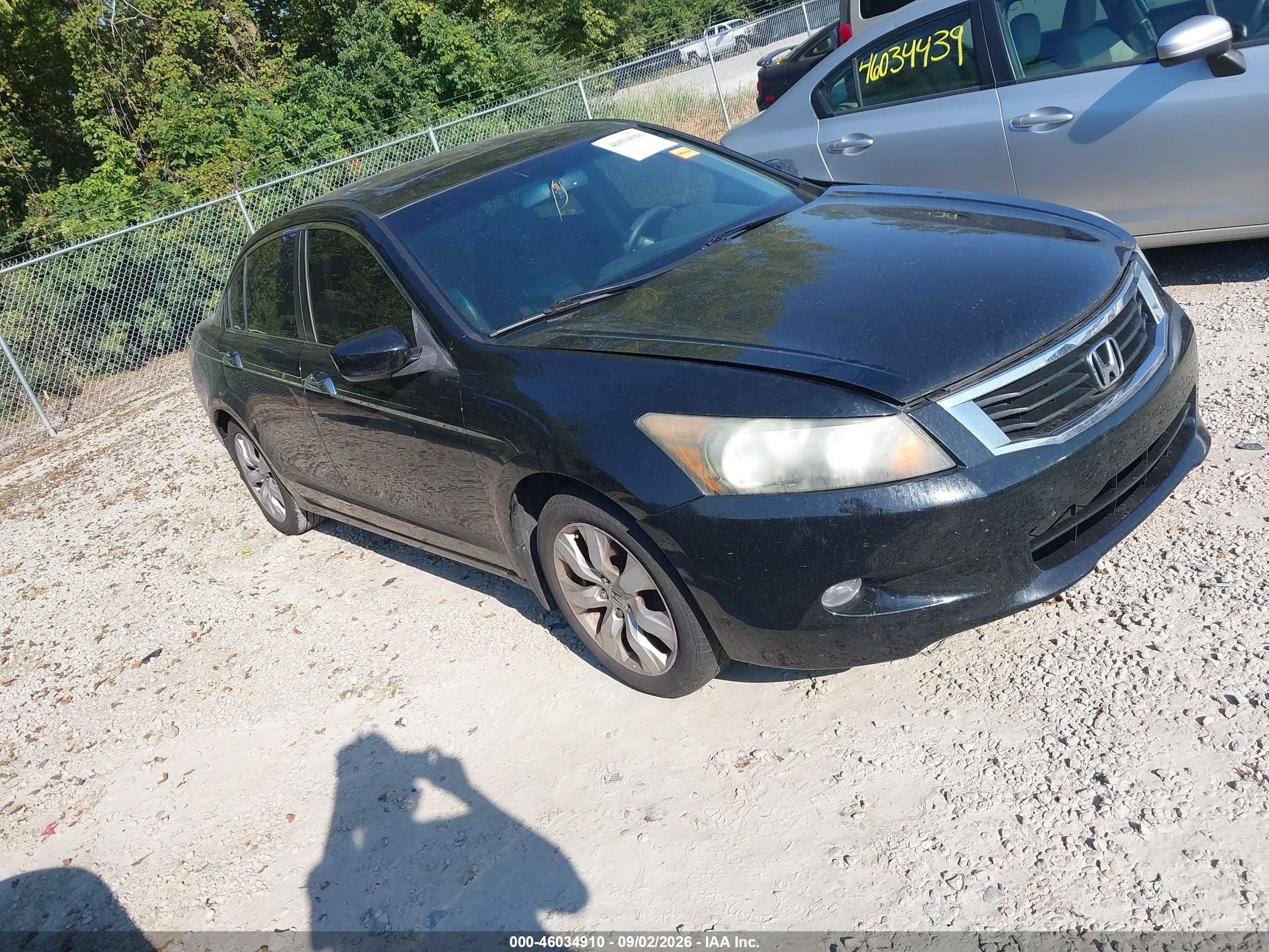 2010 Honda Accord 3.5 Ex-l Black vin: 1HGCP3F89AA008800