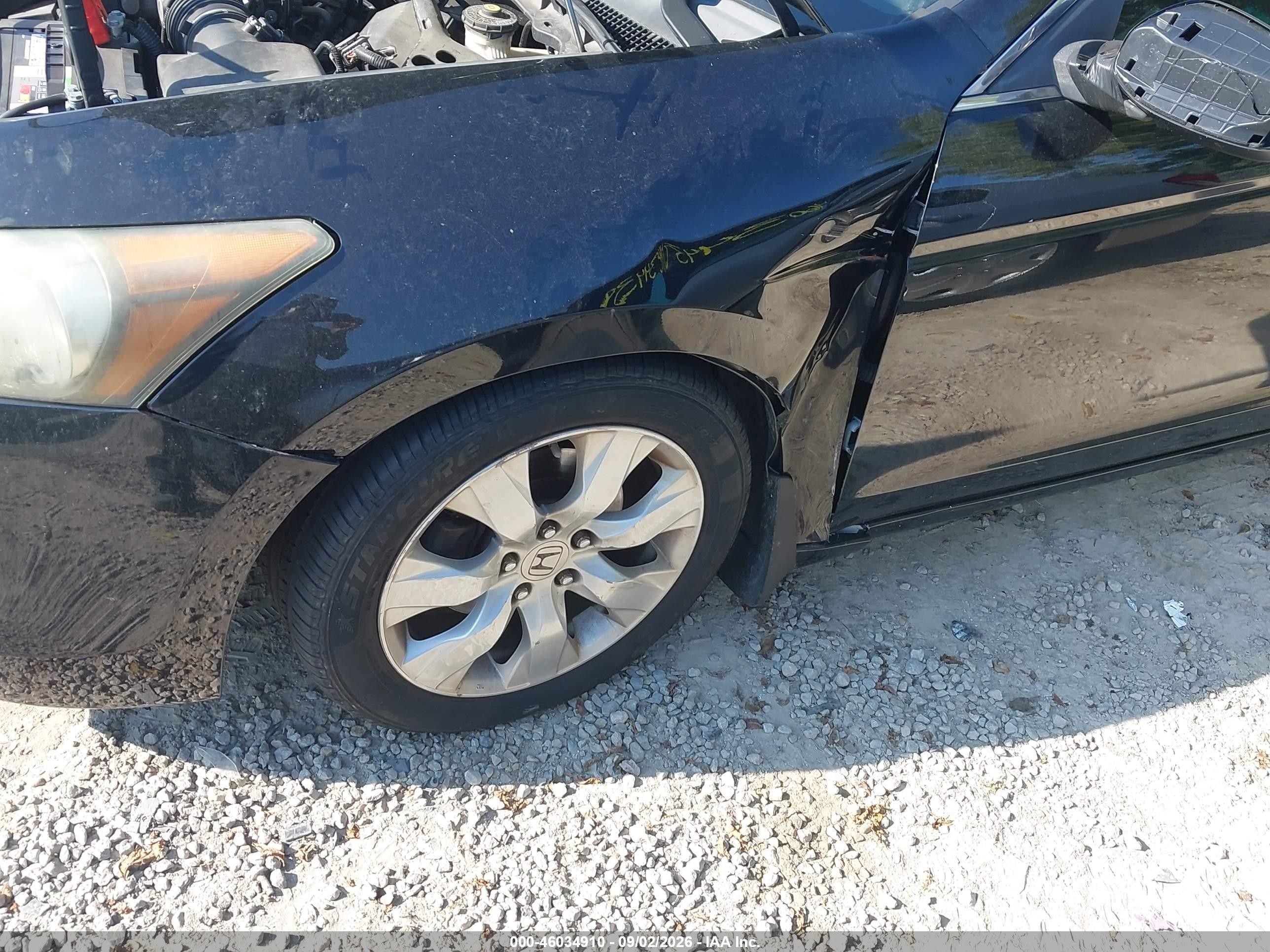 2010 Honda Accord 3.5 Ex-l Black vin: 1HGCP3F89AA008800