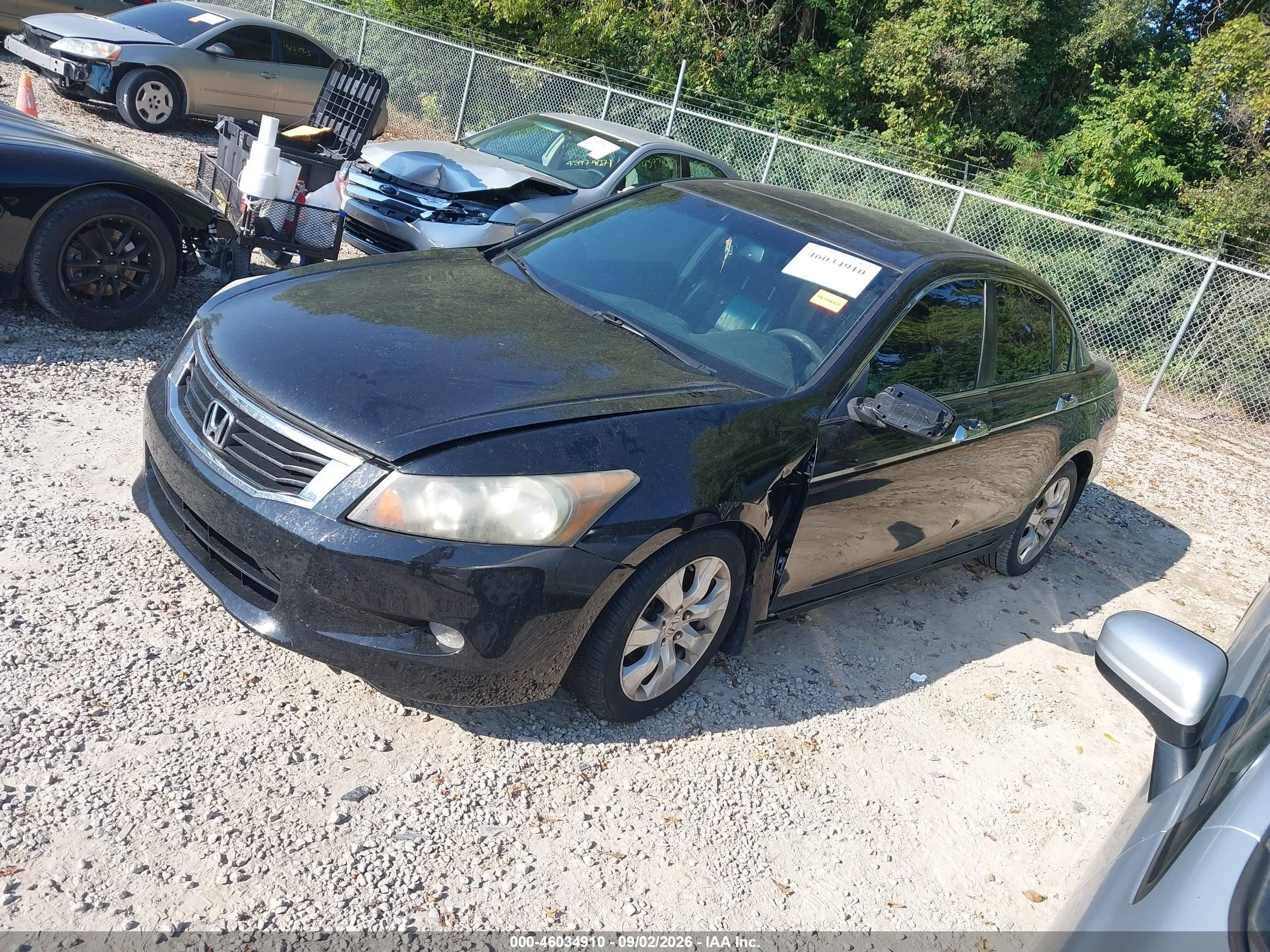 2010 Honda Accord 3.5 Ex-l Black vin: 1HGCP3F89AA008800