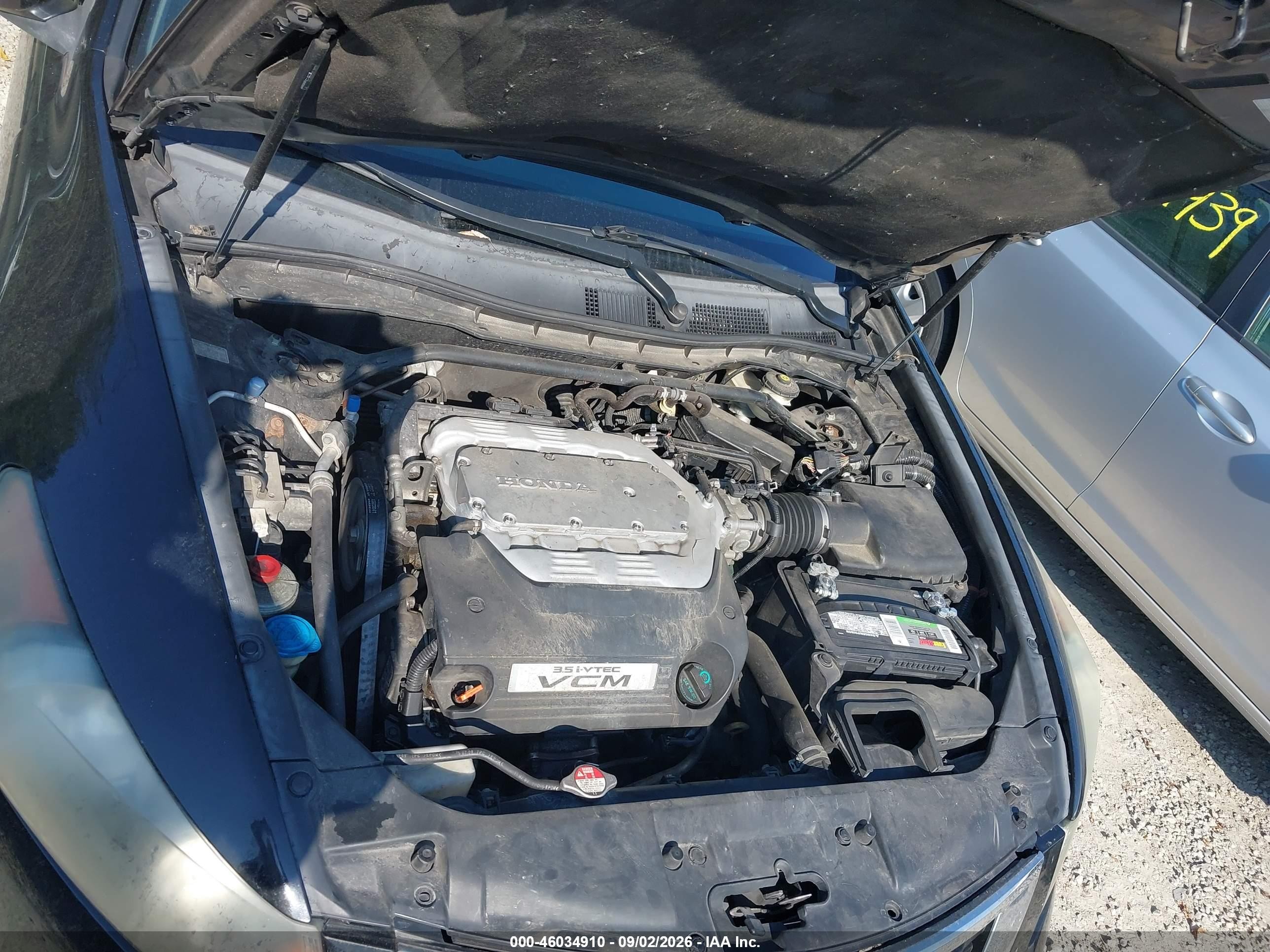 2010 Honda Accord 3.5 Ex-l Black vin: 1HGCP3F89AA008800