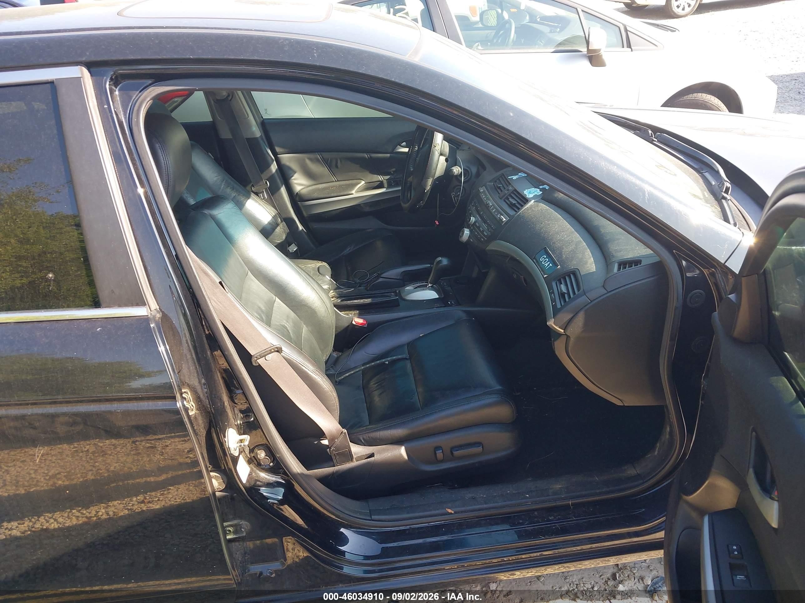 2010 Honda Accord 3.5 Ex-l Black vin: 1HGCP3F89AA008800